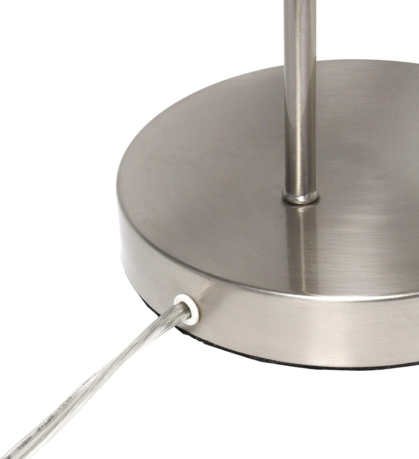 Elegant Designs LT2068-BSN Caged in Metal Table Desk Lamp, Brushed Nickel