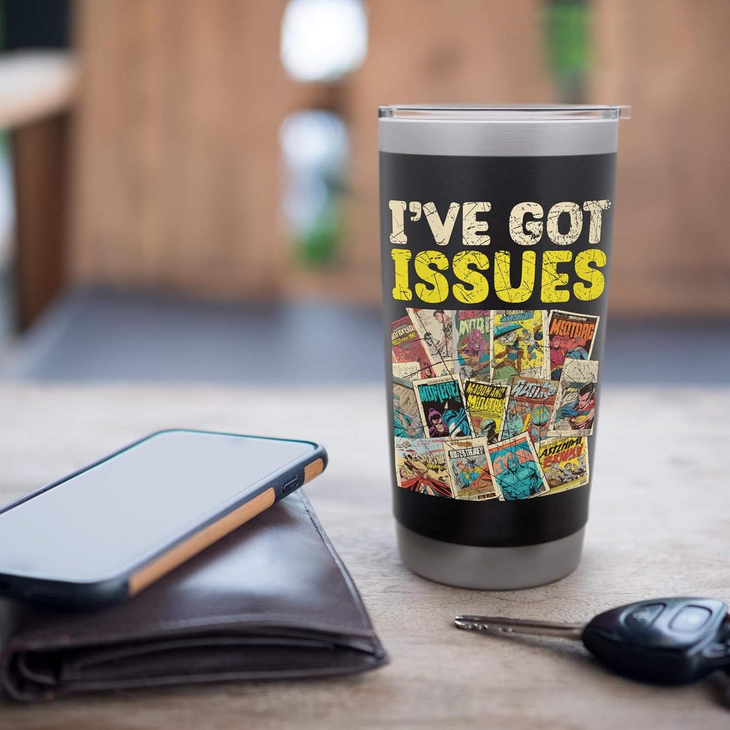 Comic Collector Comic Reader Reading Comic Books Stainless Steel Insulated Tumbler