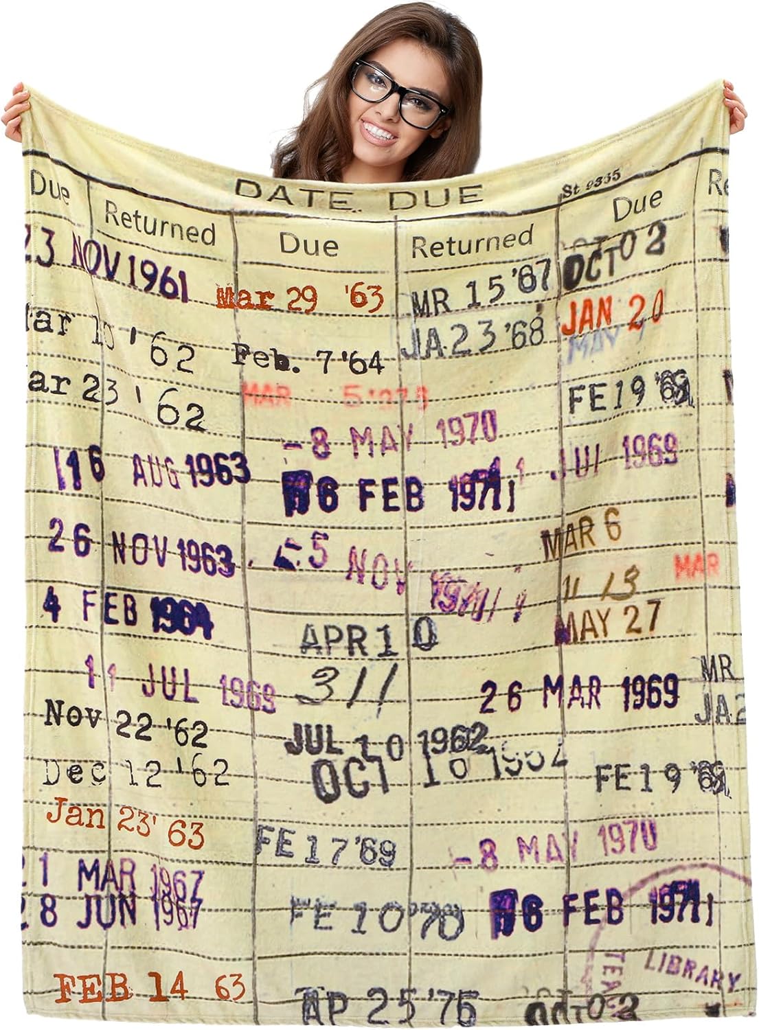 Buryeah Teacher Appreciation Gifts for Women Book Blanket Mothers Day Blanket Librarian Gifts for Teacher Mom Women Readers Bookworms Library Present