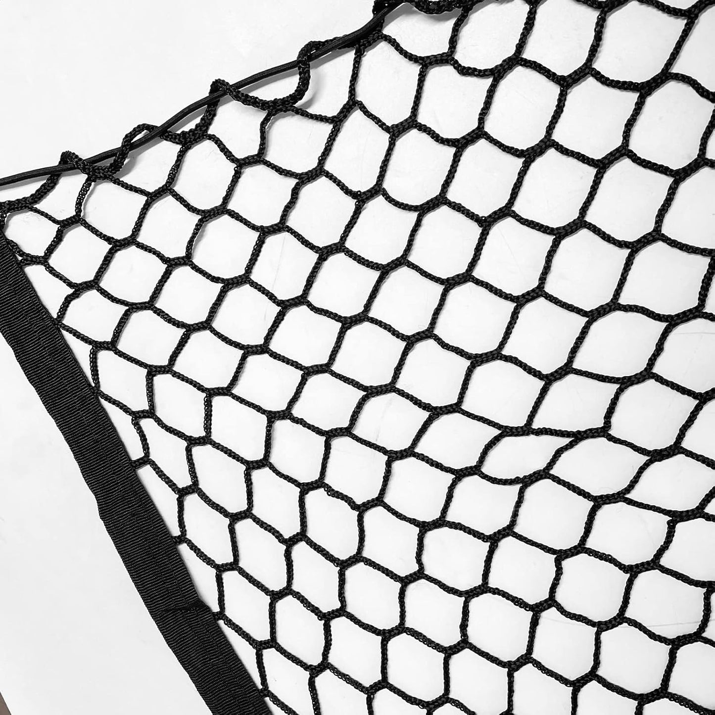 Cargo Net for Beach Cart, Car Cargo Nets for Utility Folding Wagon, Garden Cart, Folding Trolley Cart with Storage Bag, Made of Heavy Duty Nylon Net / 38"X32"