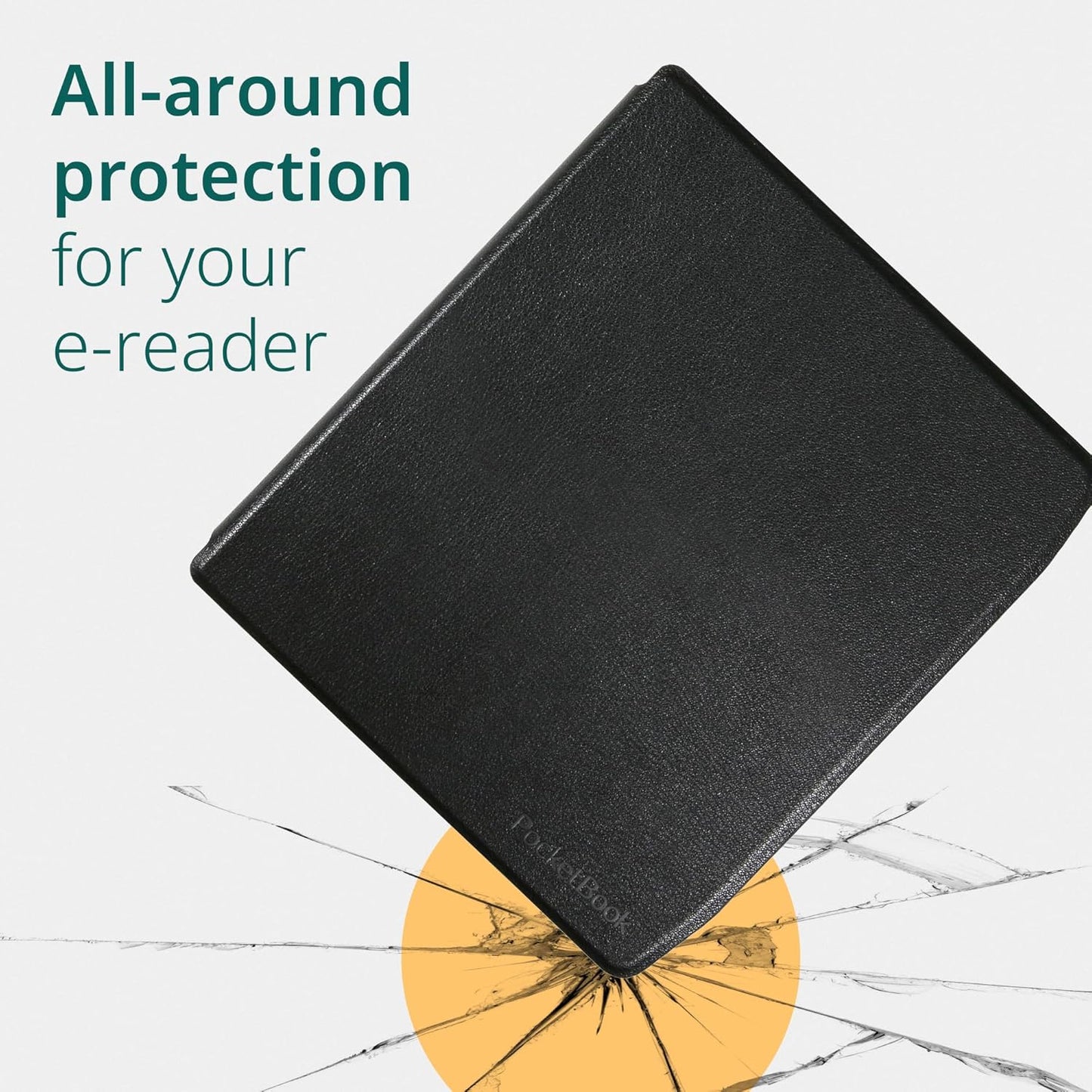 PocketBook E-Reader Cover for Era | Smart Sleep Function | 7-inch Shell Case | Durable Protection | Lightweight Cases Perfect for Travel | E-Book Reader Case in Black