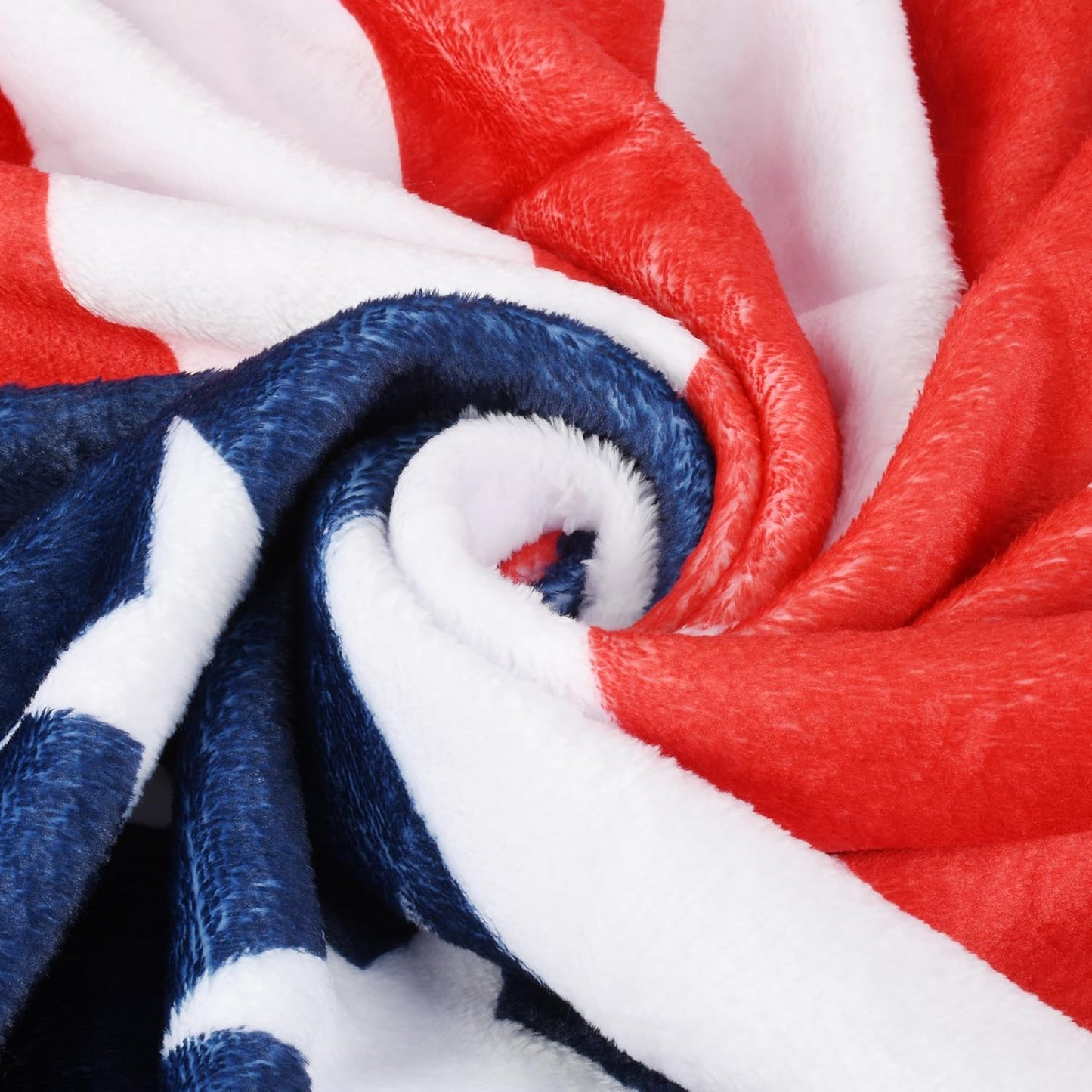 Catalonia American Flag USA Throw Blanket 50x70 Inches - Sherpa Fleece Patriotic Blanket for Bed, Couch, Sofa - USA Military Veteran Appreciation Gift