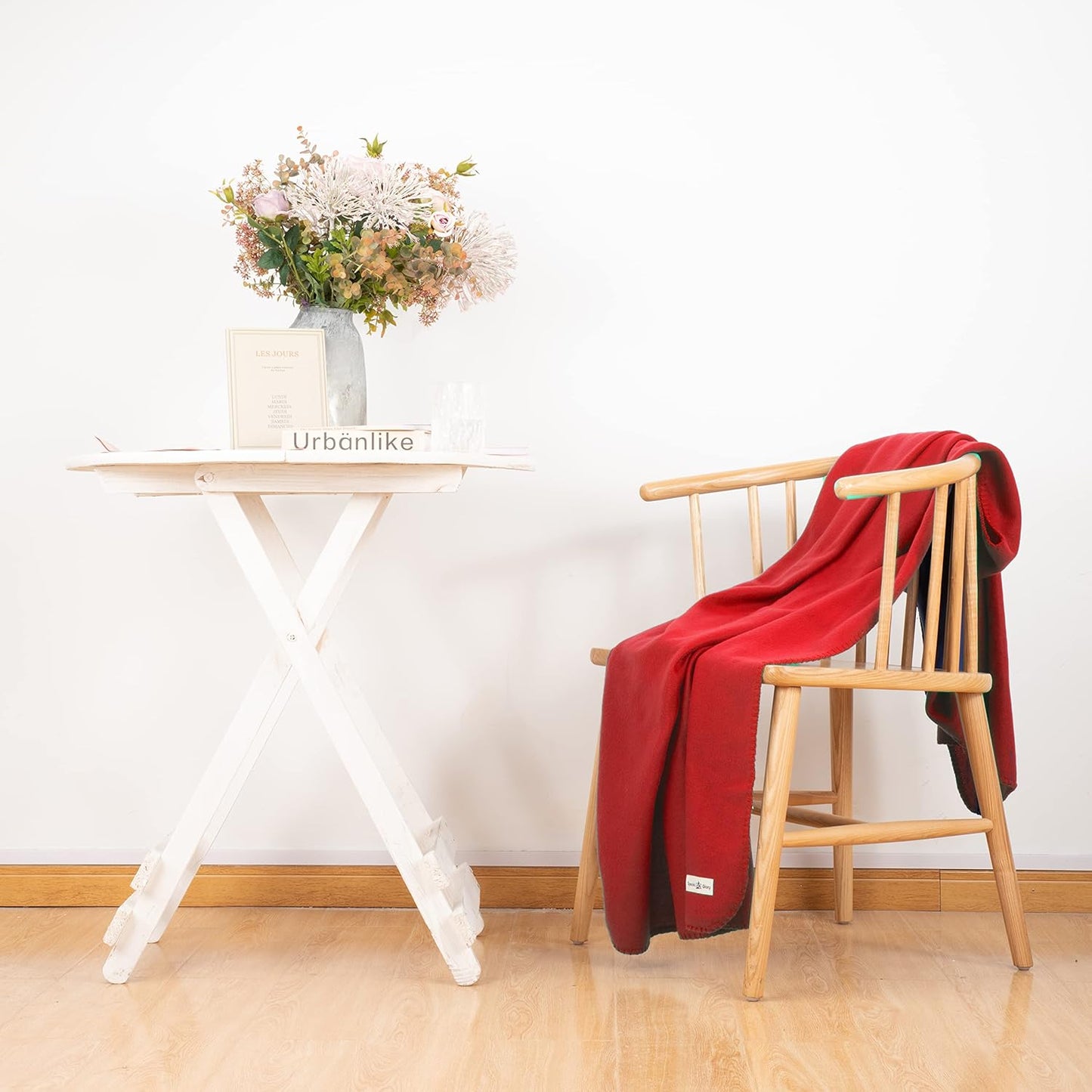 Fleece Throw Blanket 50x60 Bulk Pack of 6 Red