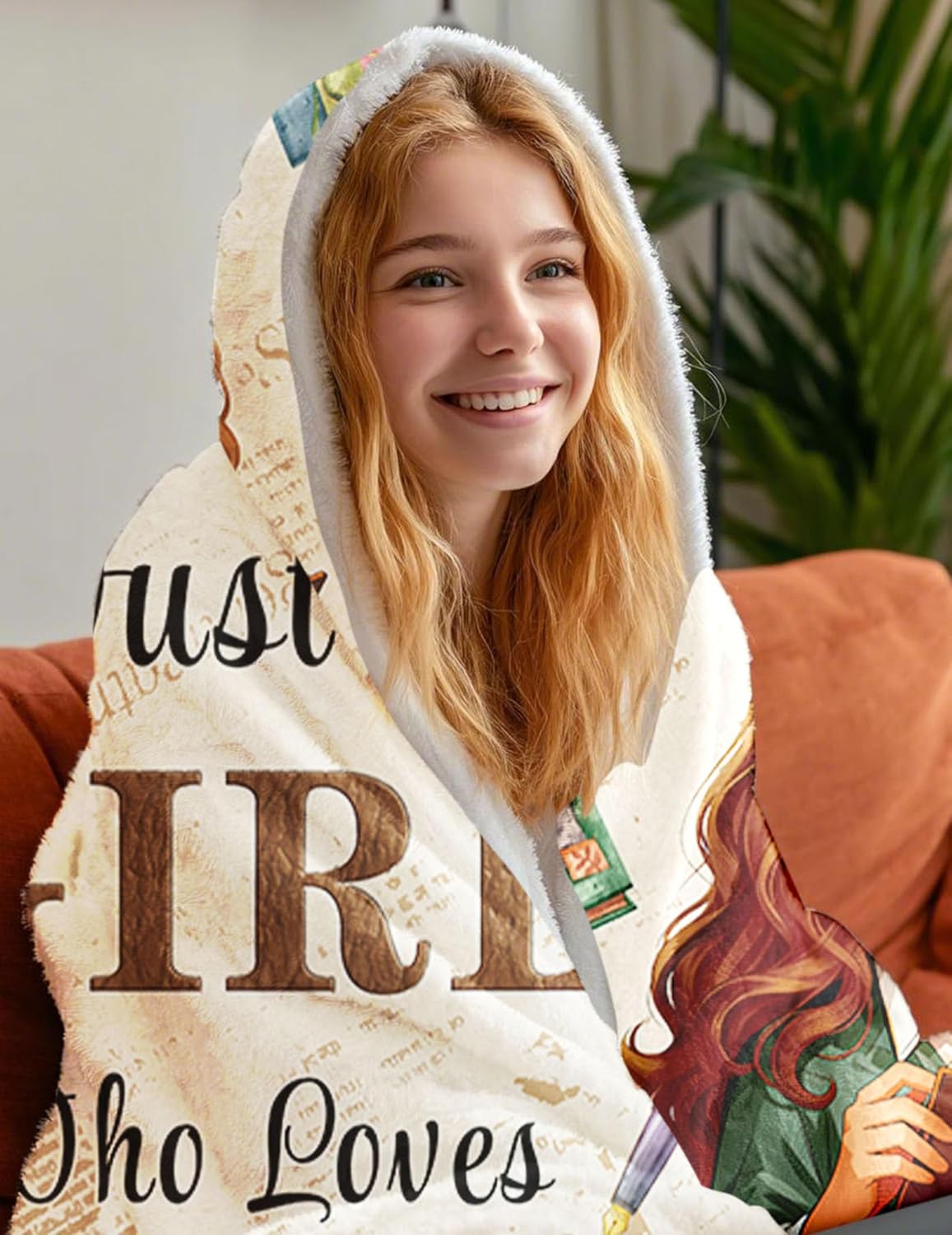 Reading Wearable Blanket Hoodie for Women, Bookish Gifts, Book Lover Gift Ideas, Reading Accessories for Bookworm，Books Gift for Friends Teachers Students on Bookclub Birthday Christmas Teachers Day