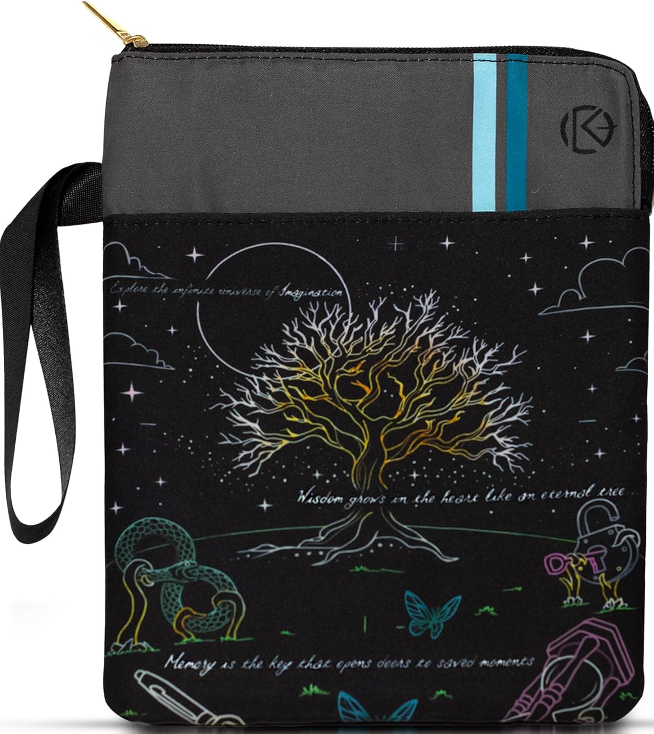 Book Sleeve for Book Lovers - Book Covers for Hardcover, Paperback Book Cover Waterproof Pouch - Book Protector Sleeve, Kindle Sleeve, Book Accessories for Reading Lovers, Bookish Items.