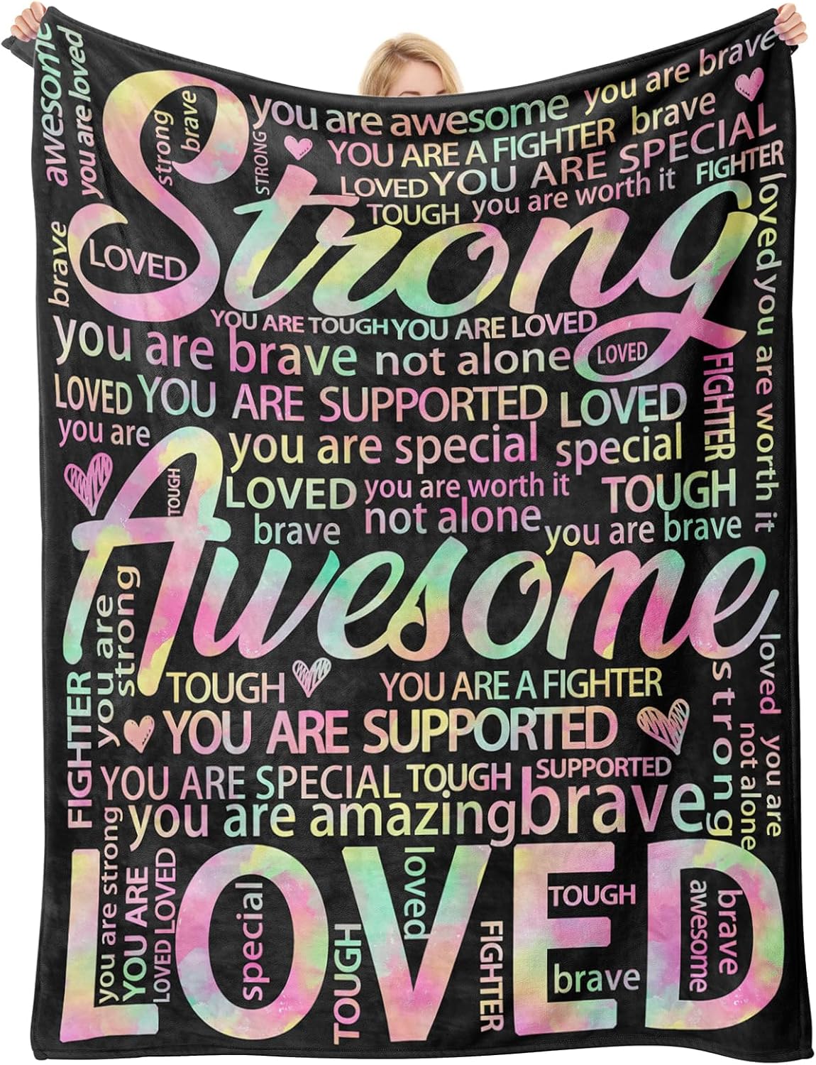 Get Well Soon Blanket – Super Soft Hug Throw for Post Surgery Recovery, Cancer Care & Hospital Gifts for Women & Men, Thinking of You Comfort Gifts 60"x50"