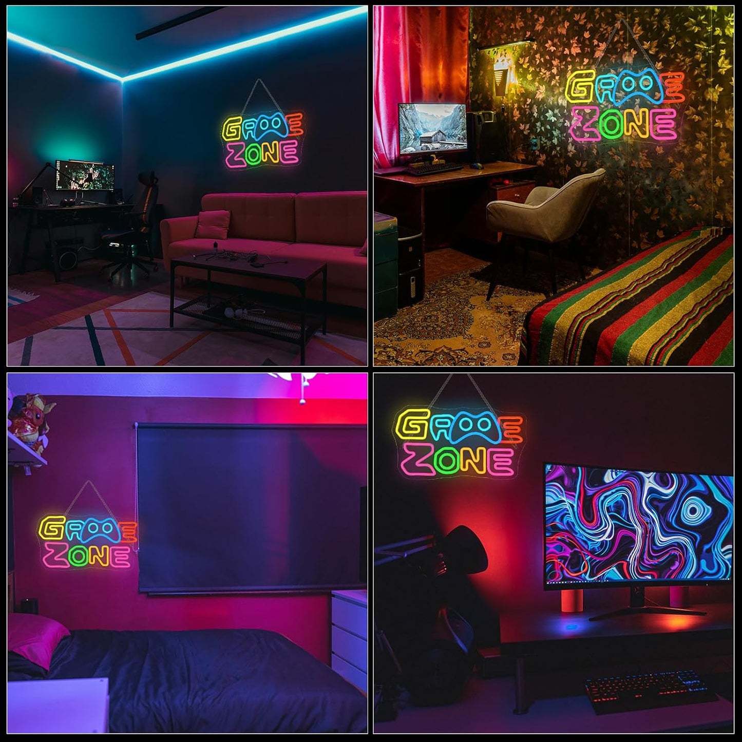 Game Zone Neon Sign Wall Decor Neon Light Bedroom Wall Decor Suitable for Classroom Book Party Library Decoration Reading Room Bookish Decor Gift