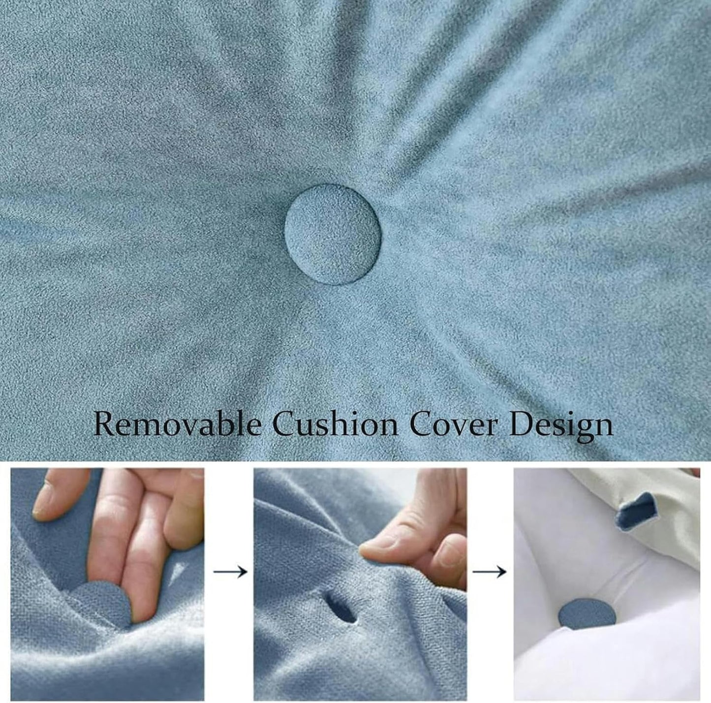 Large Wedge Pillows Headboard Triangular Rest Reading Pillow, Lumbar Support Cushion Waist Backrest, Soft Sofa Daybed Positioning Bolster with Removable Cover
