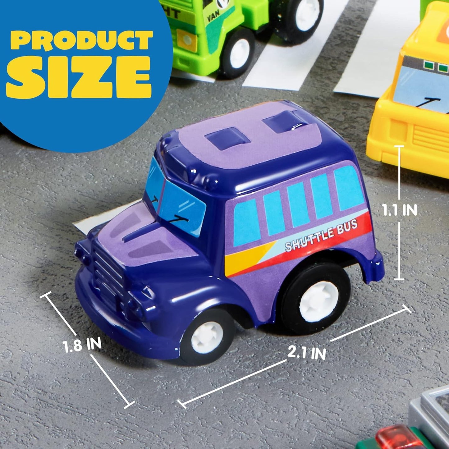 JOYIN 25 Pieces Pull Back Cars and Trucks Toy Vehicles Set for Toddlers, Girls and Boys Kids Play Set, Party Favors, School Gifts, Goodie Bags Stuffers for Kids, Easter Basket