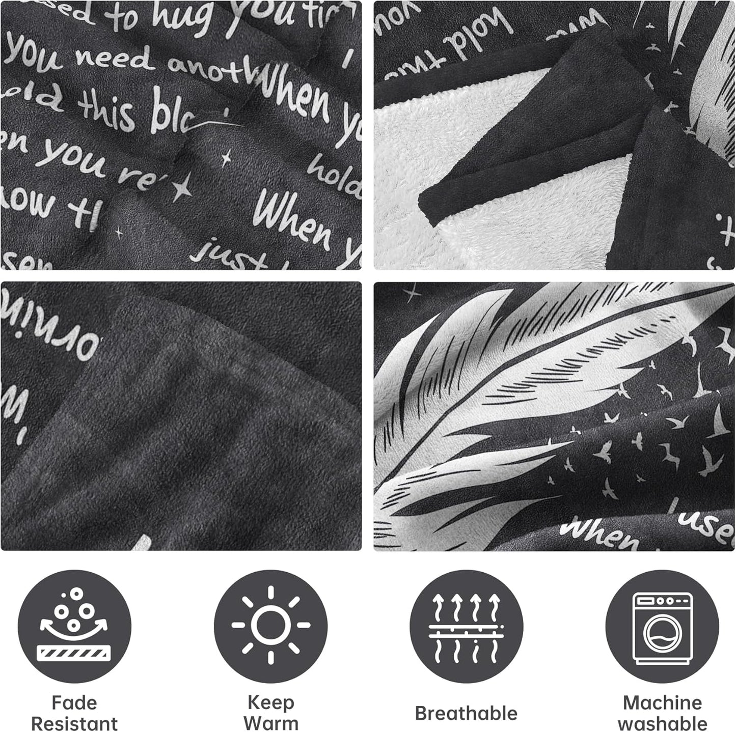SteadStyle Memorial Gifts for Loss of Dad, Soft Flannel Memorial Blanket, Sympathy Gifts for Loss of Father, Bereavement Gift Idea, Grief Condolences Sorry for Your Loss for Dad - 50 x 60 inches