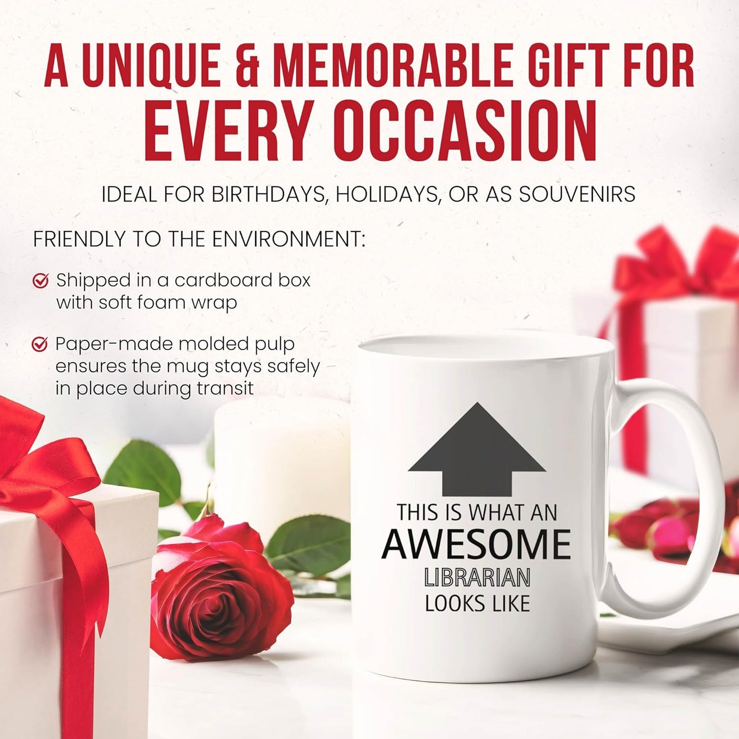 Awesome Librarian Looks Like Mug - Book Lover Coffee Cup - Library Enthusiast Funny Gift From Friends - Reading Advocate Tea Mugs - Knowledge Cups - 11 Oz Ceramic Gifts For Literature Buffs, Birthday