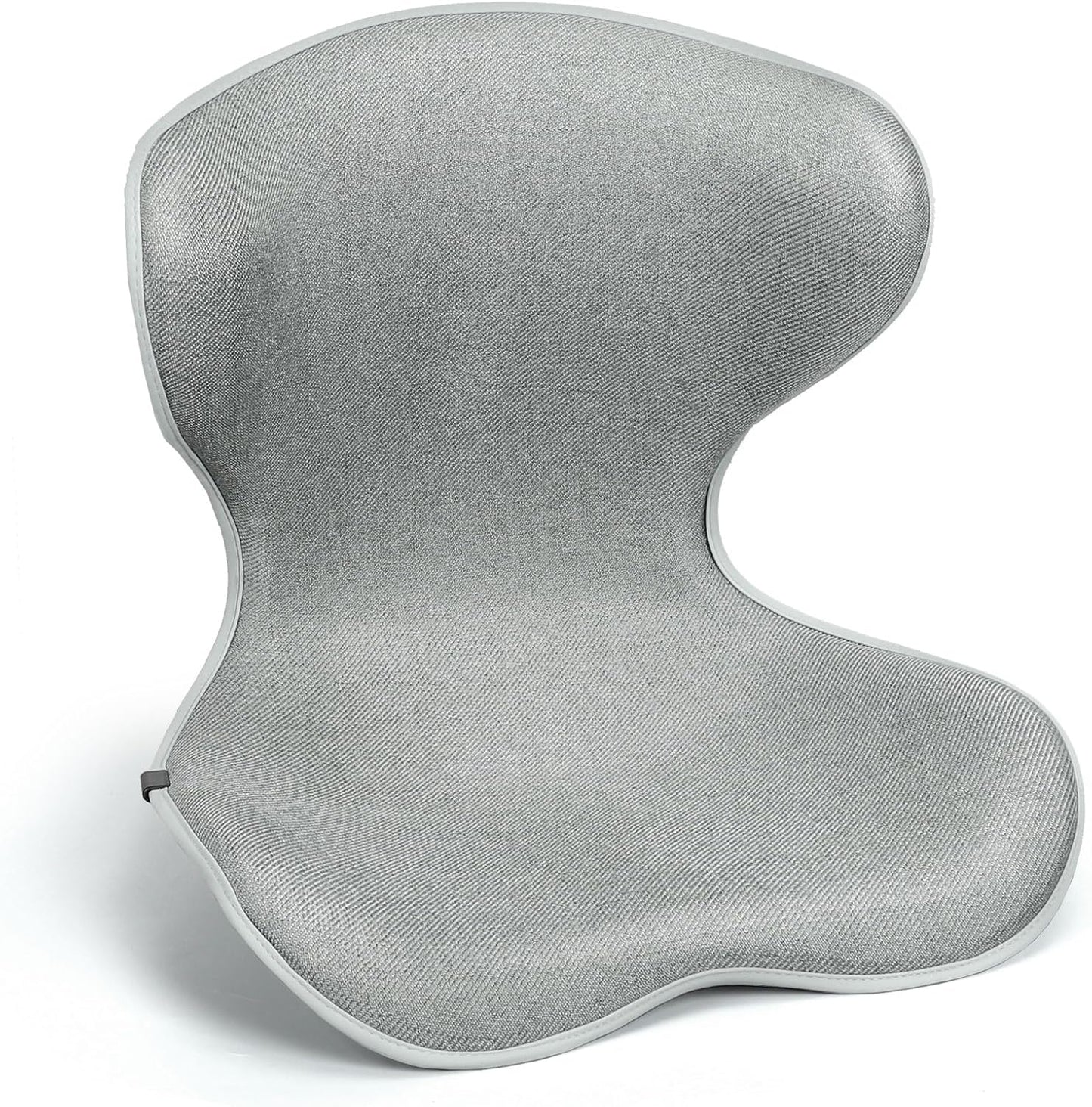 Season Guard Ergonomic Chair Seat Cushion Back Support, Posture Correction Lumbar Support Pillow, Lower Back Pain Relief for Car Driving, Office Chair, Grey