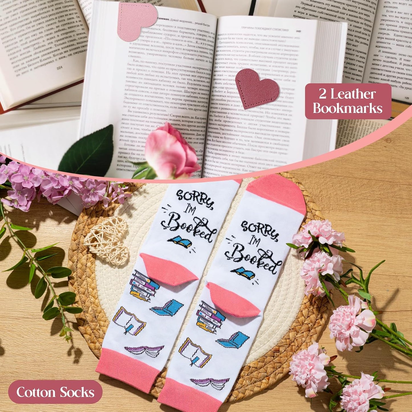 Book Lover Gifts for Women, Bookish Gifts w Reading Accessories, Books Club Gift for Readers and Bookworms Women Birthday Gift for Book Lovers, Librarians, Teachers
