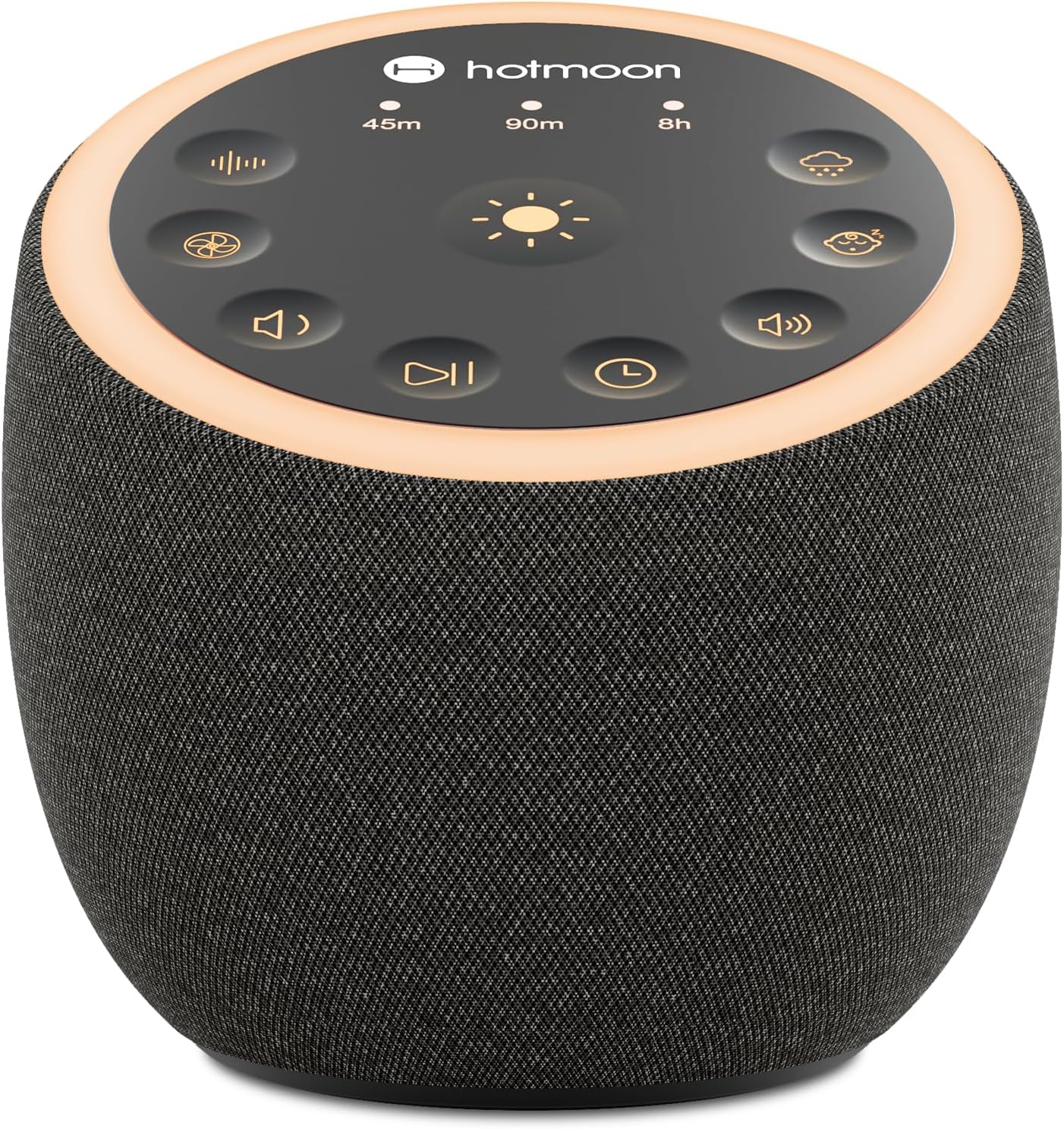Hotmoon Sound Machine for Sleep, Cocoon 2 White Noise Sound Machine with 40 Relaxing Sounds, Dual-Speaker & Timer, 8 Night Light, Pink Brown Green Noise for Sleeping Adults, Office Privacy, Plug-in
