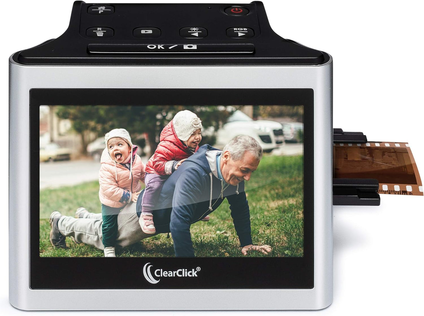 ClearClick Virtuoso 2.0 (Second Generation) 22MP Film & Slide Scanner with Extra Large 5" LCD Screen - Convert 35mm, 110, 126 Slides and Negatives to Digital Photos