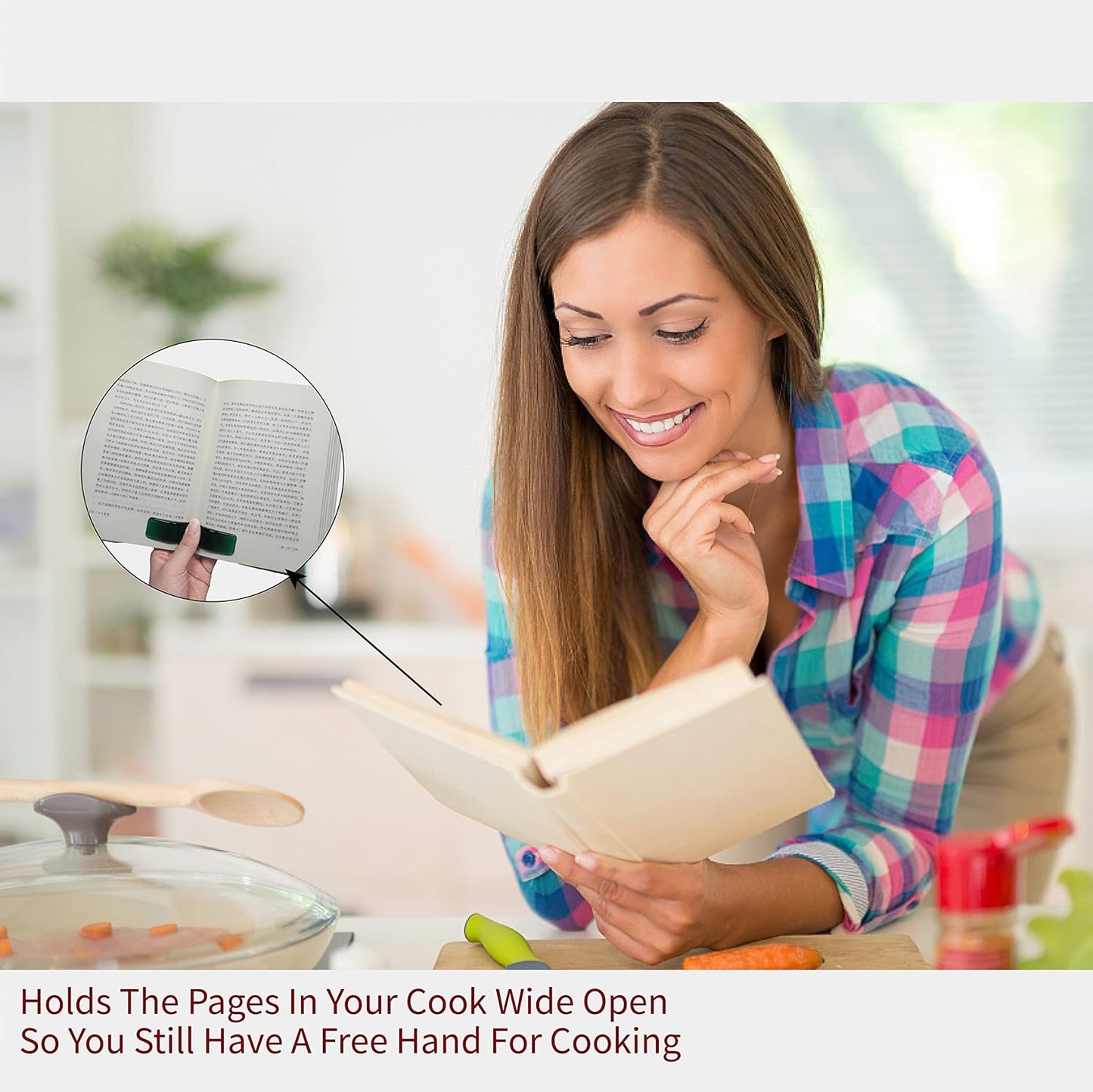 Book Page Holde， Finger Book Holder for Reading in Bed， Thumb Book Page Holders for Reading， Book Opener， Book Accessories，Book Accessories for Book Lovers