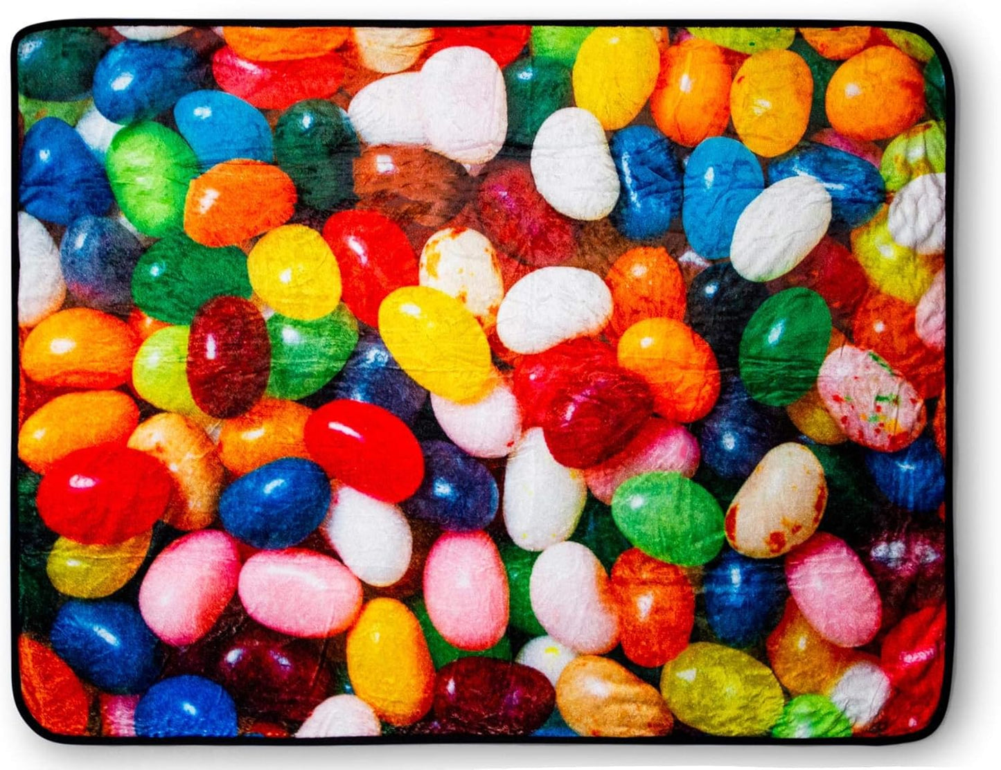 Jelly Bean Soft Throw Blanket | 45 x 60 Inch Cozy Lightweight Fleece Blanket
