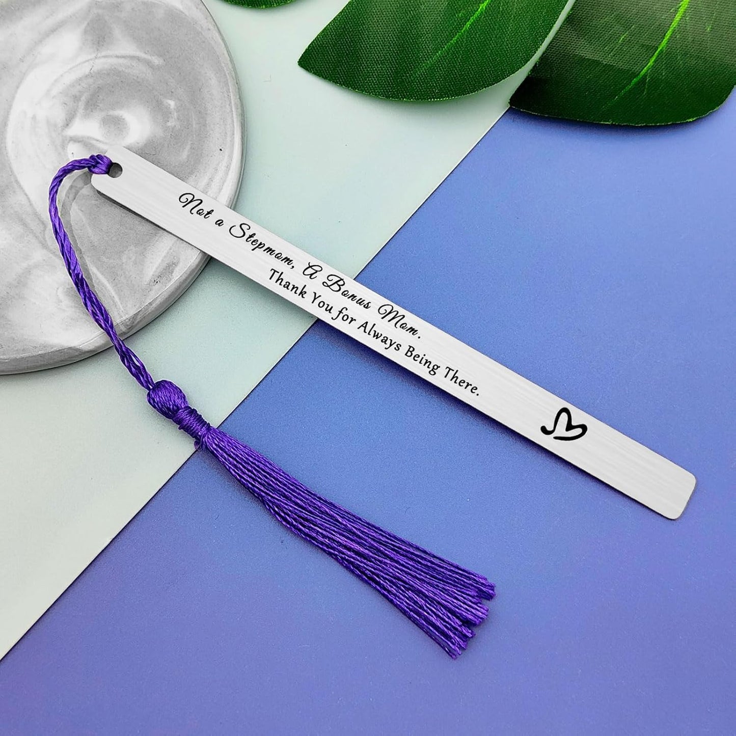 Bonus Mom Bookmark Book Lover Present Step Mom Birthday Gift Bonus Mother Gifts Appreciation Gift for Mother in Law Wedding Gifts from Daughter in Law Adoption Christmas Birthday Present for Stepmom