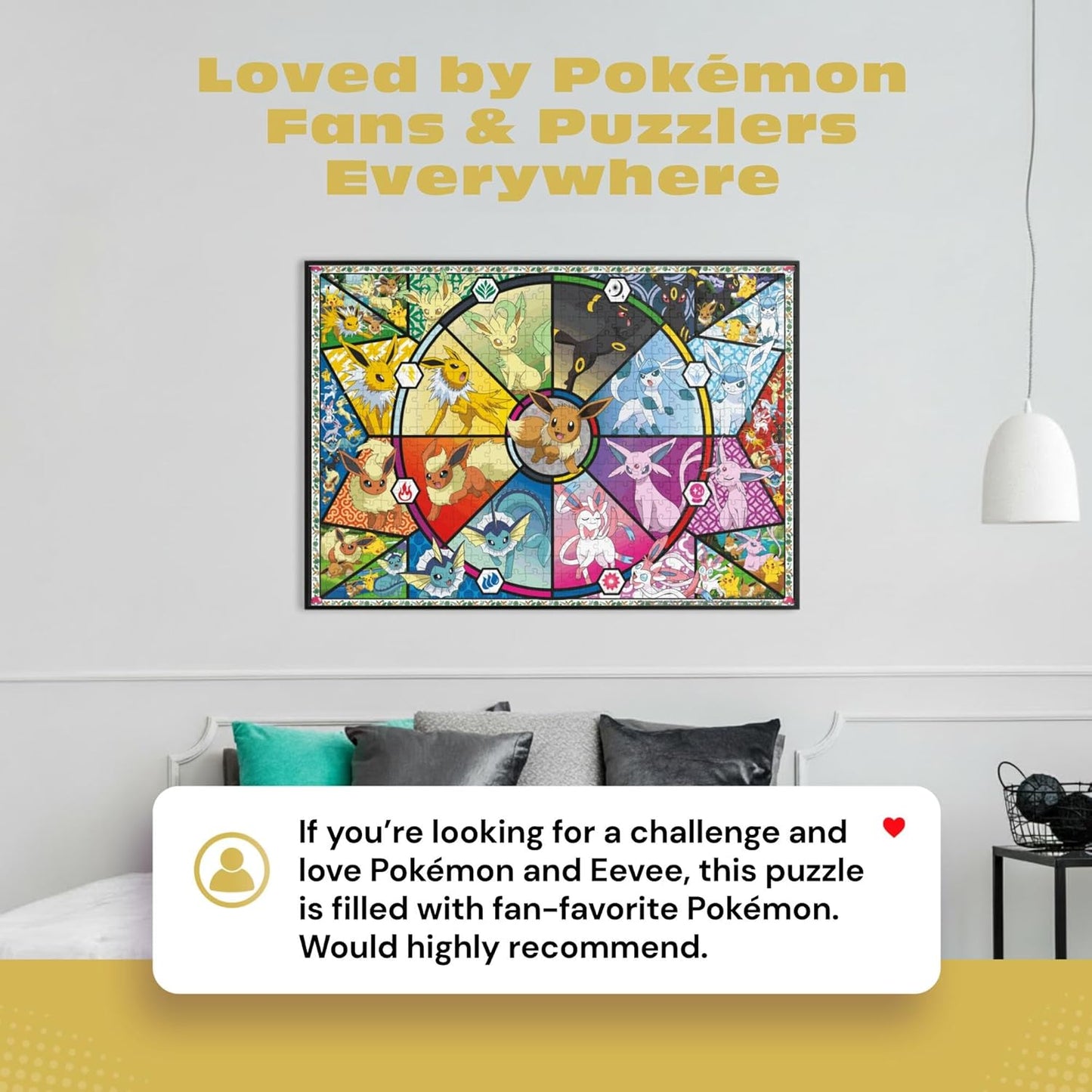 Buffalo Games - Pokémon - Eevee Evolutions Series 1 - 500 Piece Jigsaw Puzzle for Adults - Challenging Puzzle Perfect for Game Nights - Finished Size 21.25 x 15.00