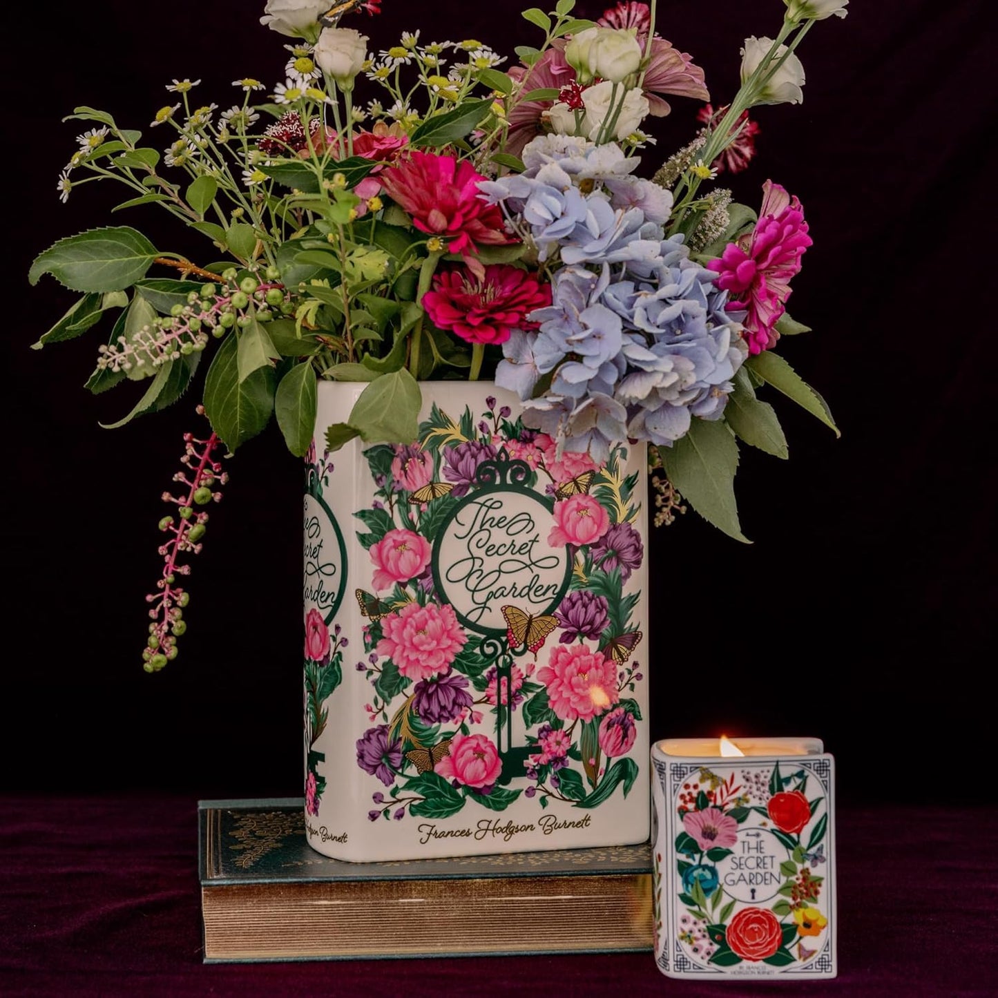Steel Mill & Co Novelty Shaped Book Theme Scented Candle, 5 oz Candle with Notes of Jasmine and Cedarwood, Unique Gift for Mother's Day (The Secret Garden)