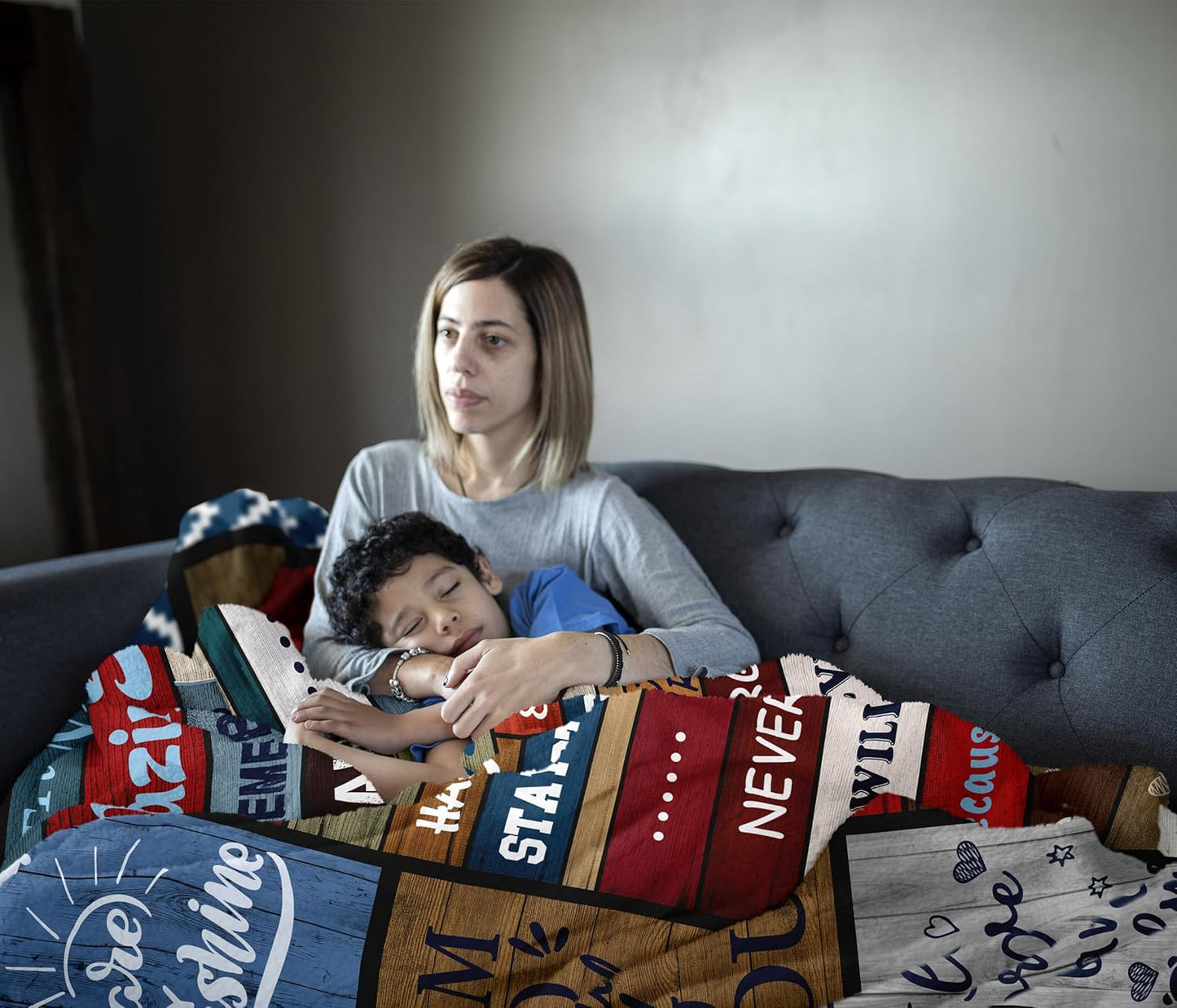 Gifts for Son, Sons Gift Blanket 60"X50", Best Son Birthday from Mom, to My Sons Graduation Throw Blankets from Mother