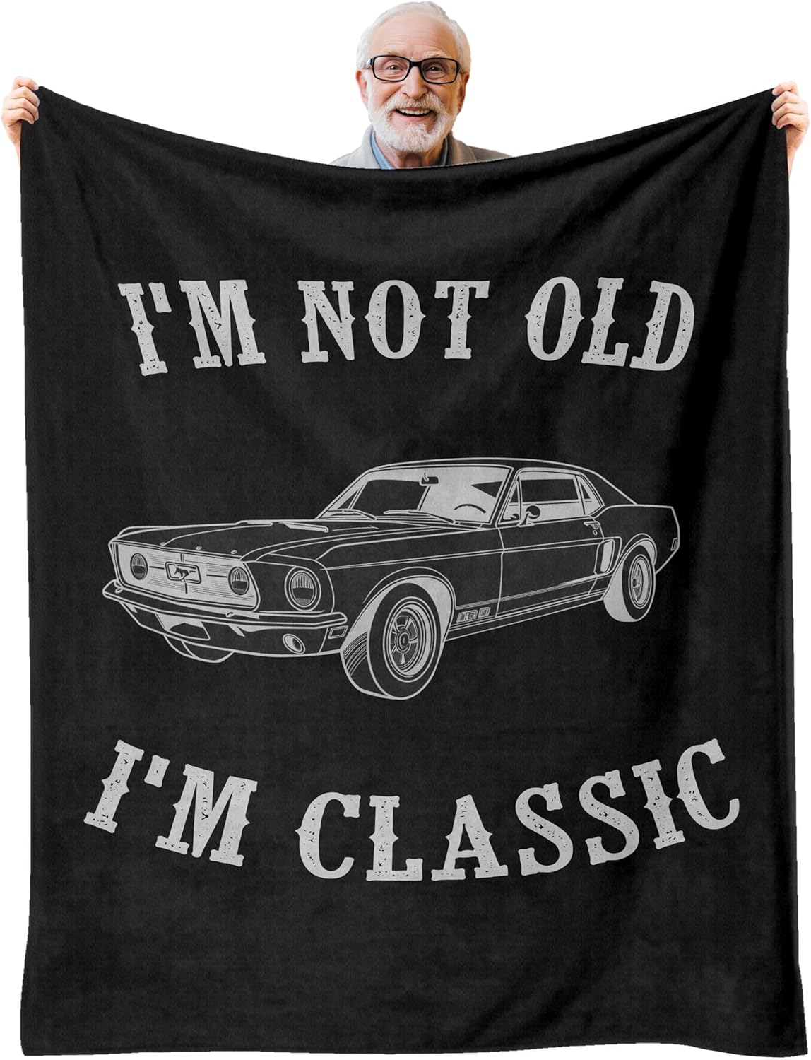 Gifts for Men - Funny Birthday Father's Day Retirement Gift Ideas for Older Men Grandpa Dad Husband - Throw Blanket 50"x60"