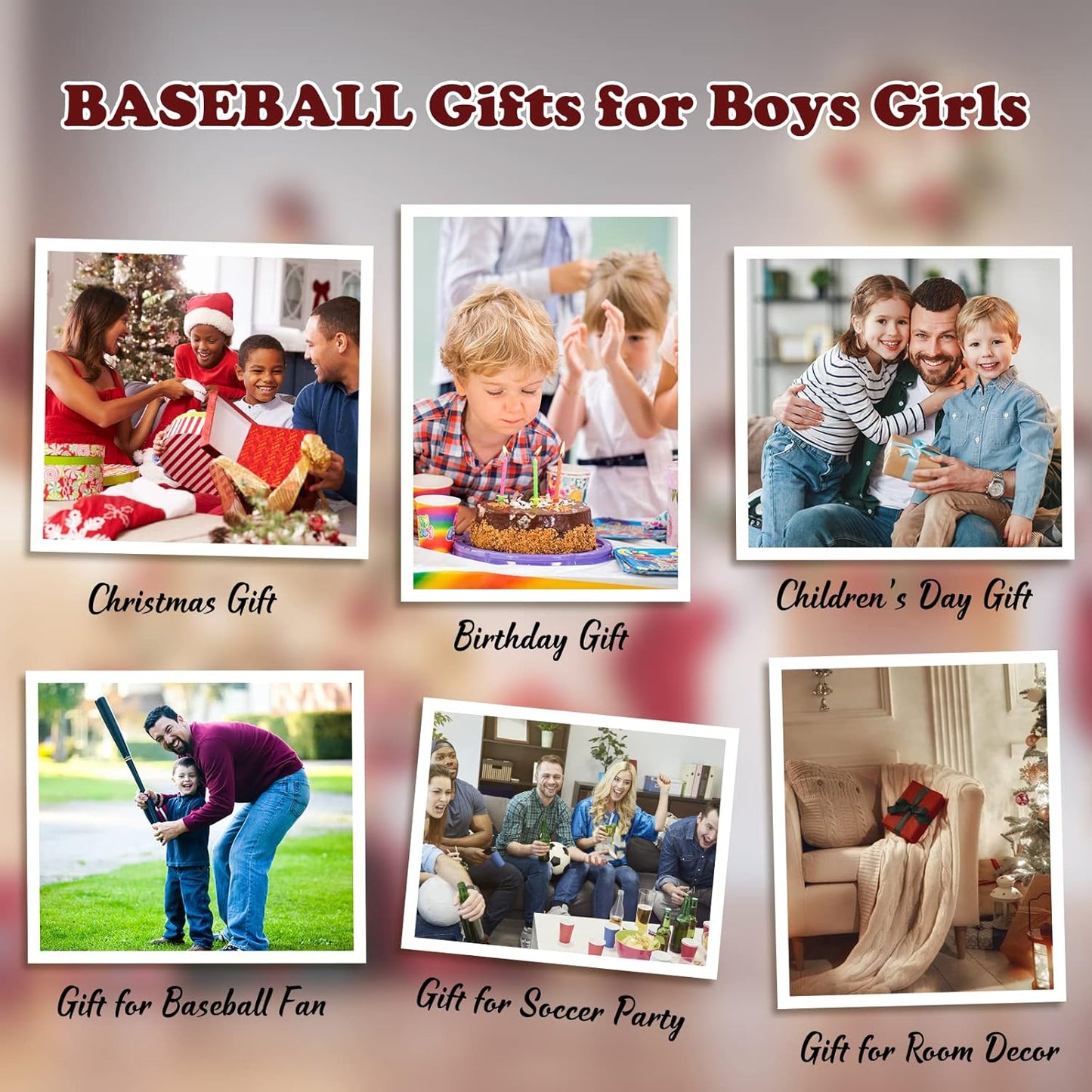Baseball Blanket for Boys Adults, Baseball Gifts for Boys 8-12 Lovers, Kids Toddlers Teens Sport Baseballs Throw Blanket - 60x80 Inch
