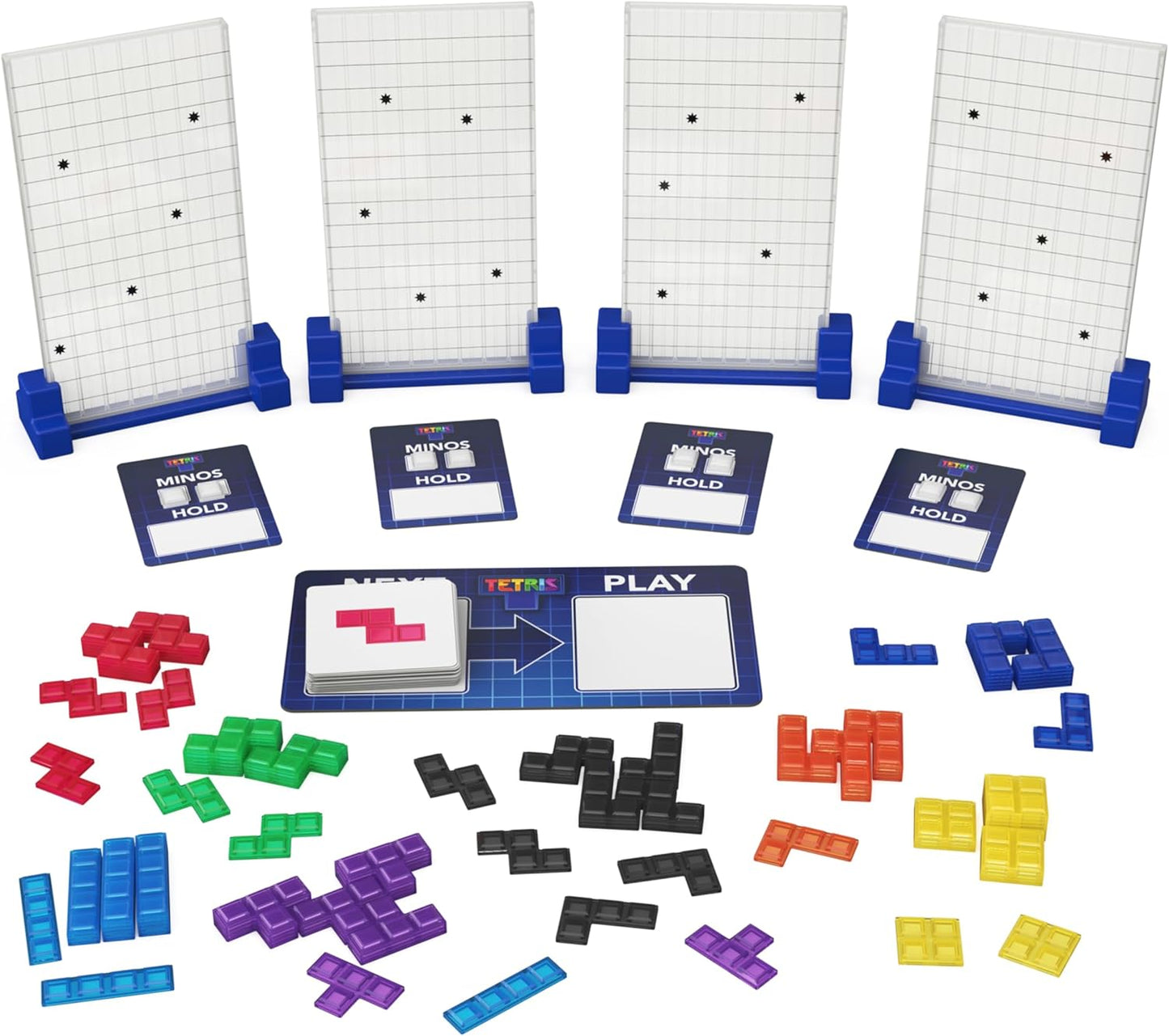 Spin Master Games, Tetris: The Board Game, Play the Classic Puzzle Game Tetris in Real Life, Multiplayer Head-to-Head Puzzle Challenge, 2-4 Players, Easter Gift, Ages 8 & Up