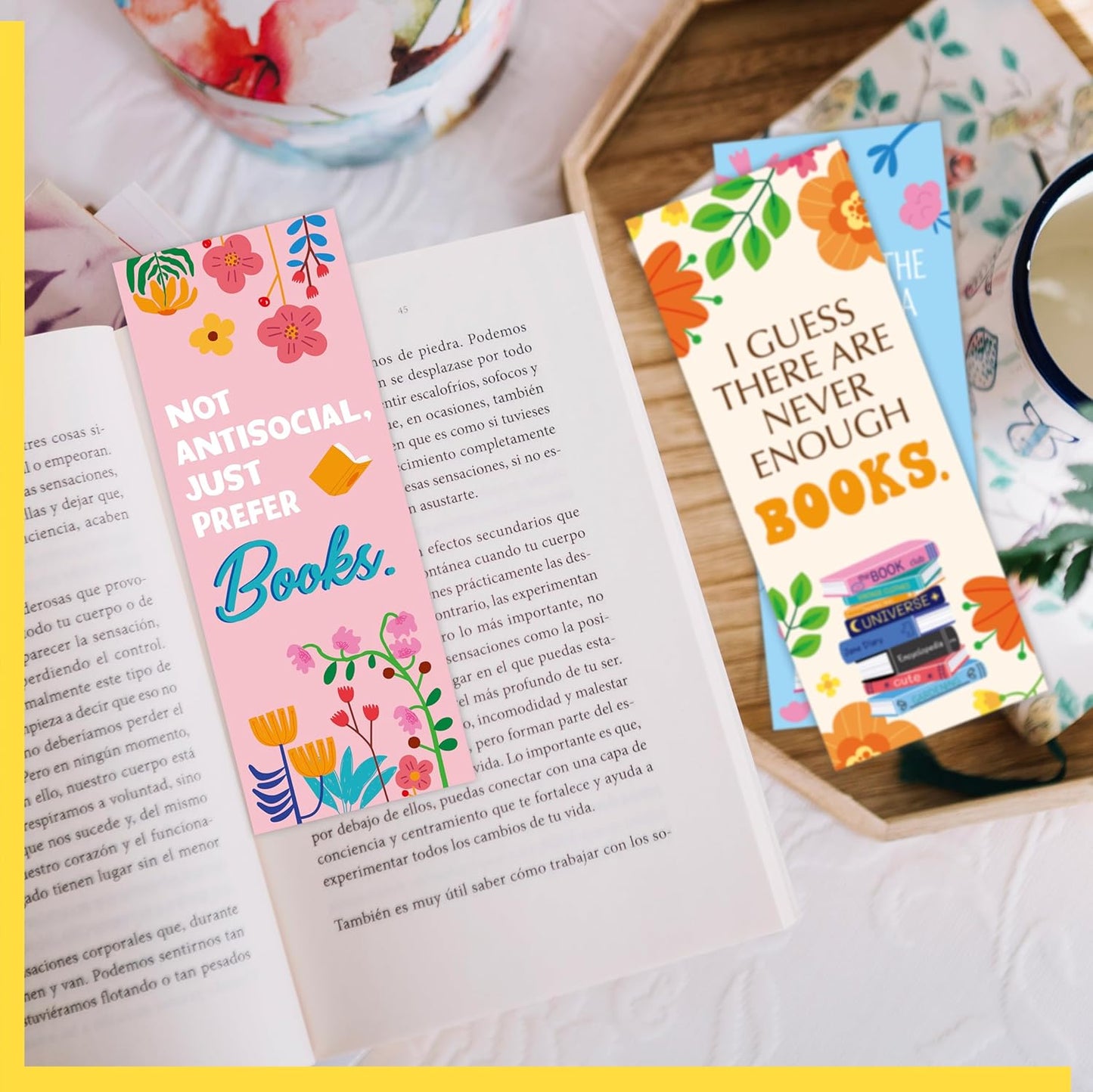 120 PCS Book Lover Bookmarks, 30 Unique Designs Double-Sided Read Accessories Page Markers Reading Bookmarks for Women, Men, Kids, Adults, Students, Book Lovers All Ages