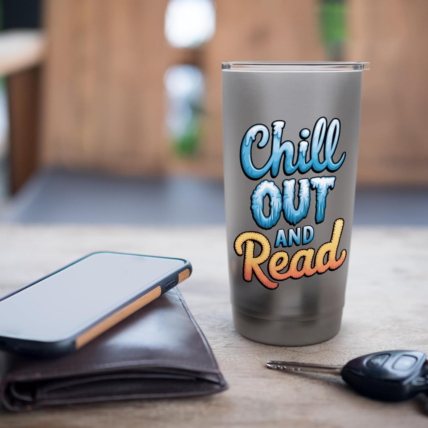 Chill Out and Read: Perfect for Book Lovers Stainless Steel Insulated Tumbler