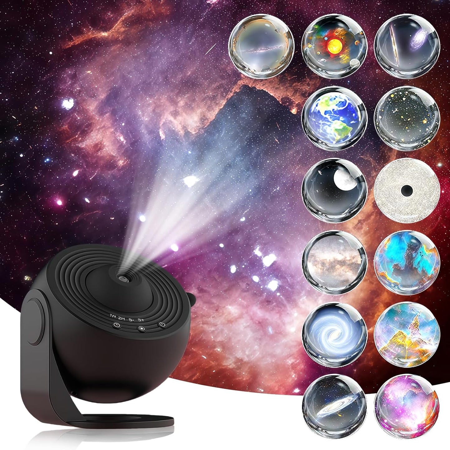 Planetarium Projector-13 in 1 Star Projector Galaxy Light，LED Space Galaxy Lamp Ceiling Projector Room Decor for Adults Kids (Black)