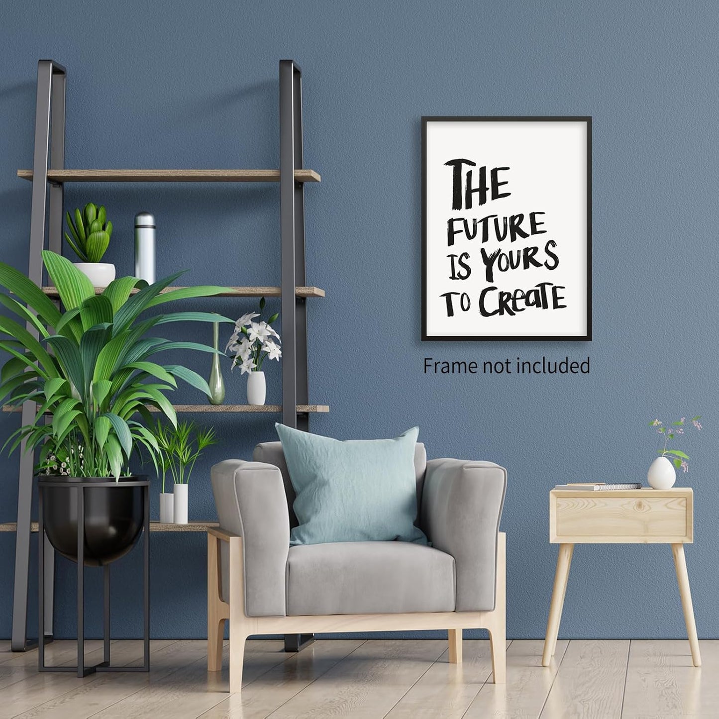 Aimery Black And White Quote Posters Positive Inspirational Wall Art The Future Is Yours To Create Prints Funky Minimalist Preppy Wall Decor for Bedroom Dorm 12X16 inch Unframed