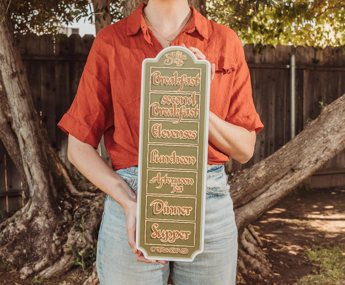 The Lord Of The Rings Hobbit Daily Schedule Wooden Sign Art | 20 x 6 Inches