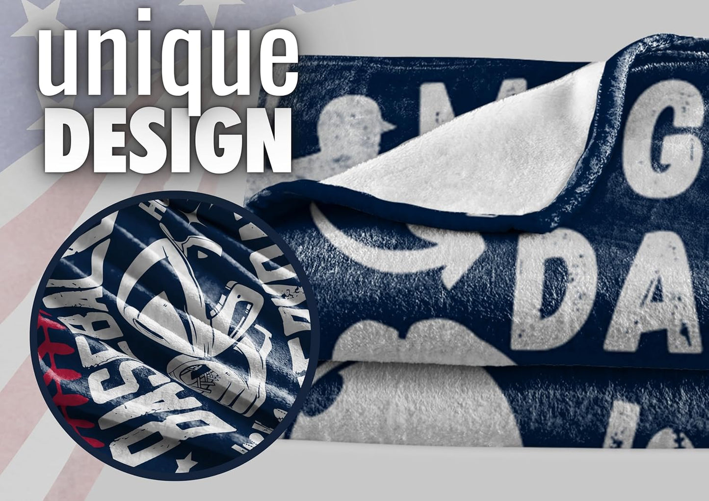 InnoBeta Baseball Gifts for Boys Blanket Throw - Gift from Mom Dad for Teen Sport Fans Kids Adults - Baseball Everyday - 50" x 65"