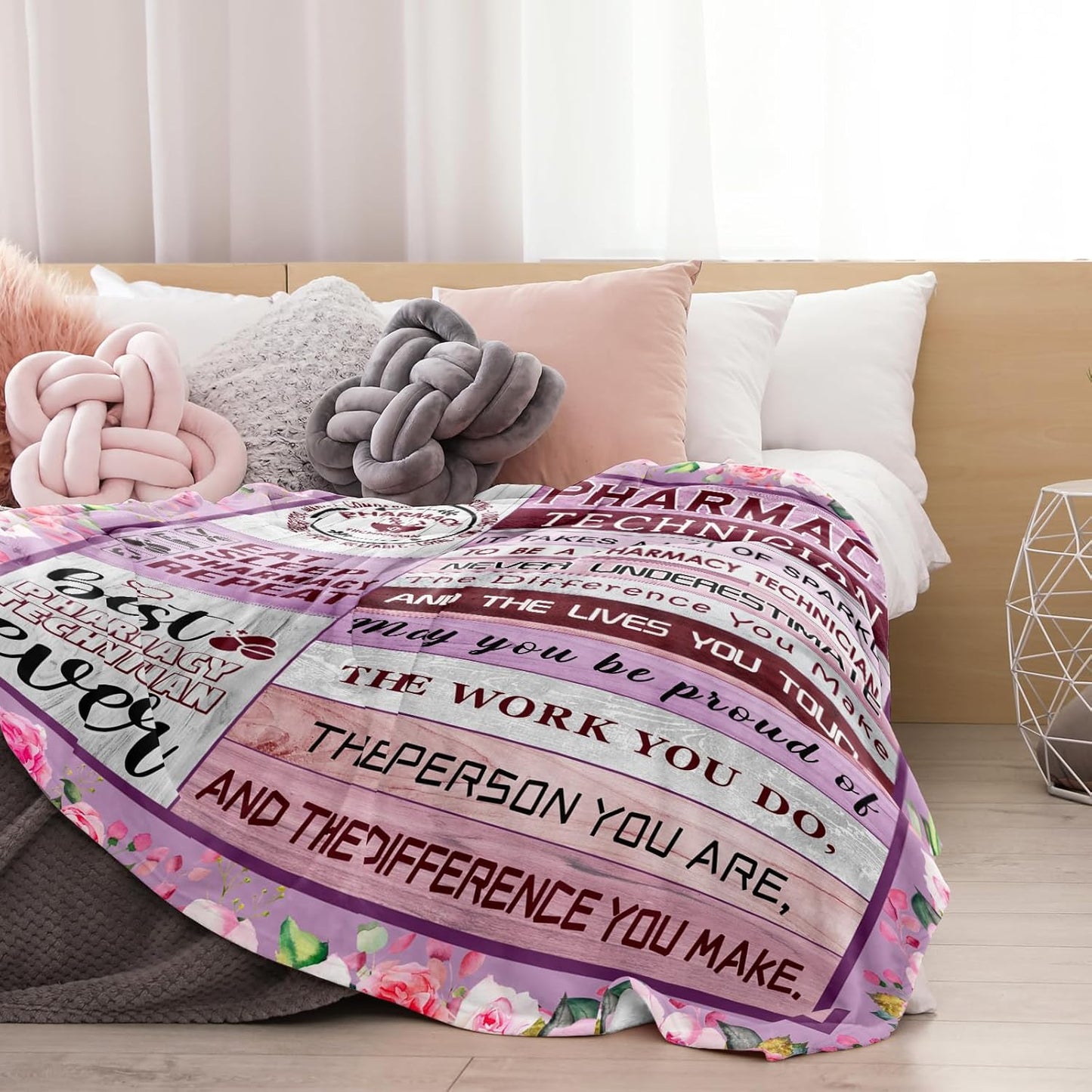 Pharmacy Technician Gifts,Pharmacy Tech Gifts,Pharmacy Technician Day Gifts,Pharmacy Technician Appreciation for Women Coworkers,Best Pharmacy Technician Ever,Throw Blanket 60"x50"