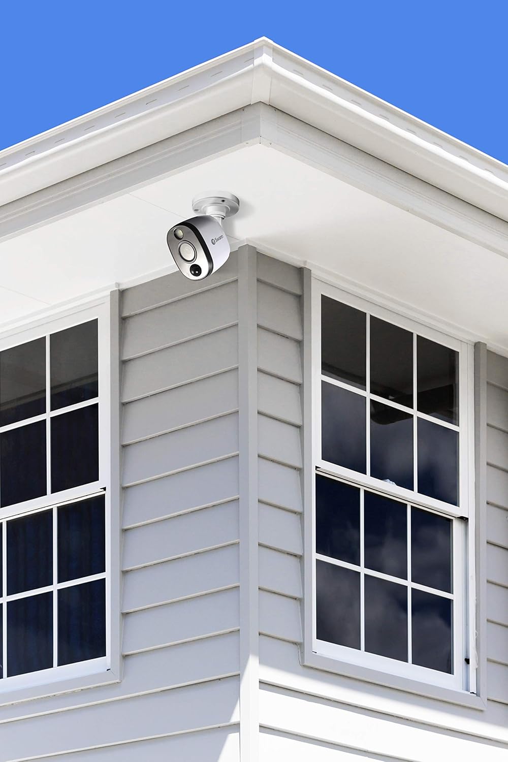 Swann Add-On DVR Bullet Security Camera System with Sensor Spotlight, 1080p Full HD Video, Indoor or Outdoor Design, Dusk to Dawn Color Night Vision Plus True Detect™ Heat and Motion Detection