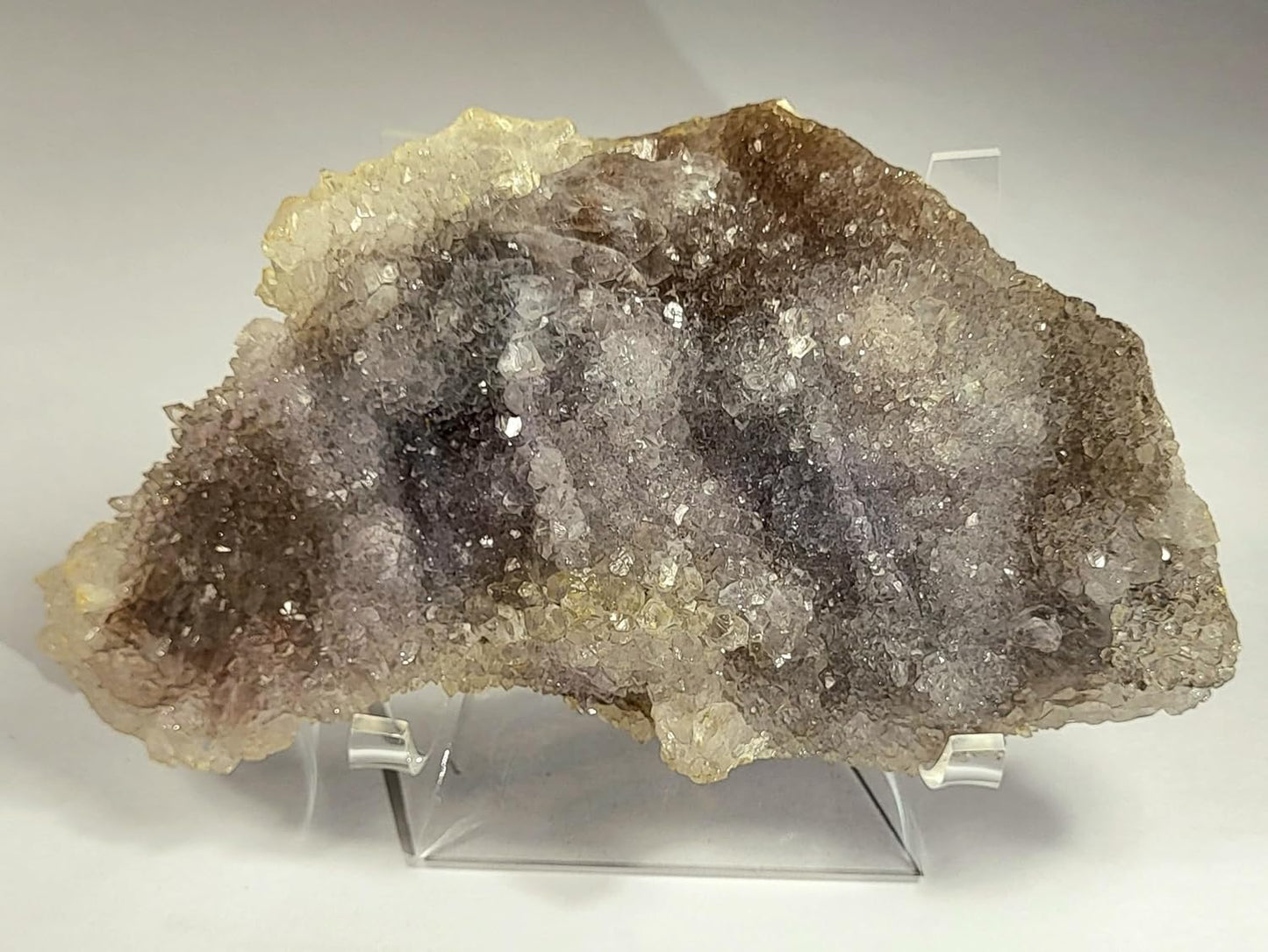 HQRP-Crystal 3-7/8" Acrylic Display Stand Pedestal for Crystal Heart / Slice/ Slab / Fossil and Other Collectible Stones