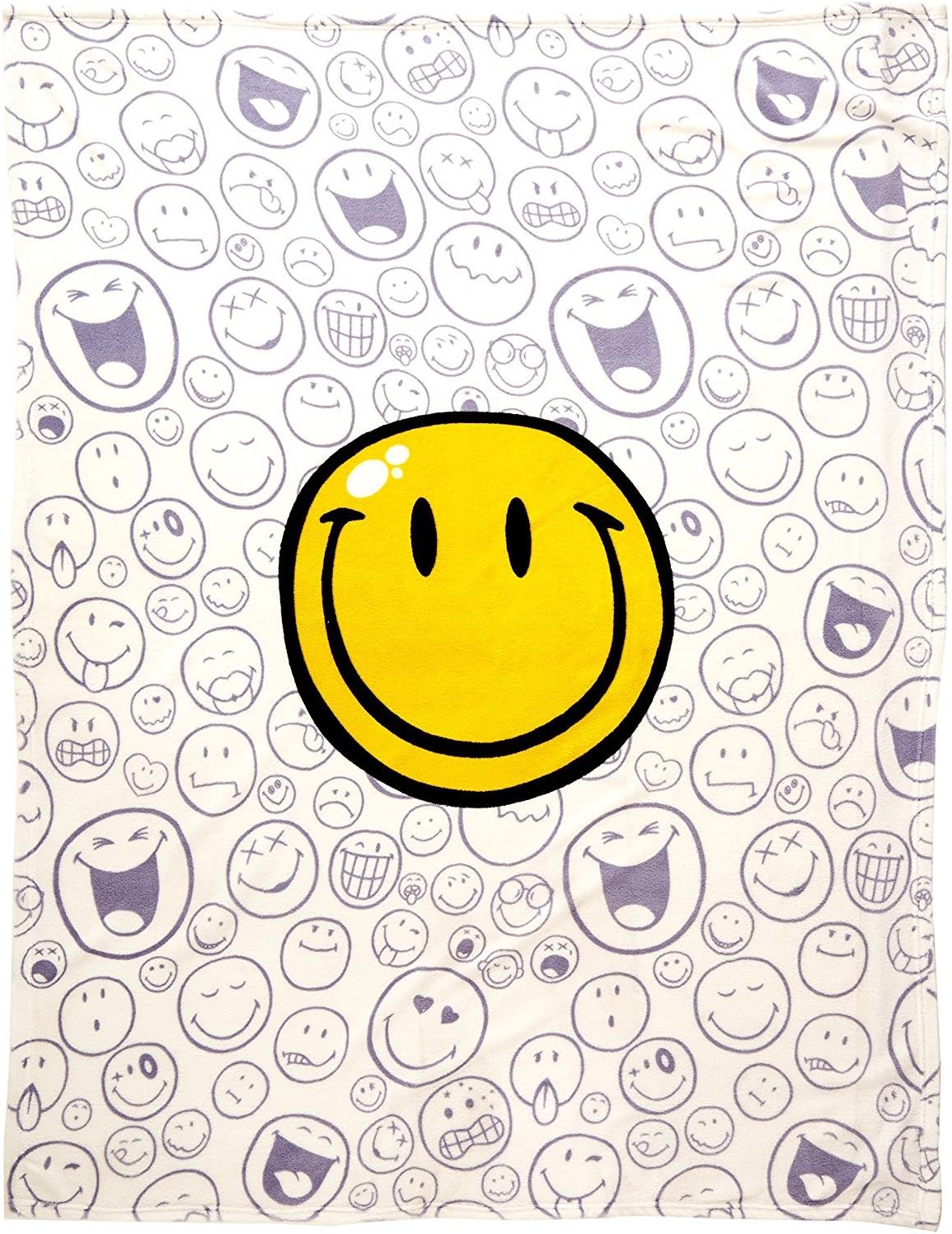 Smiley World 50 x 60 Throw Blanket