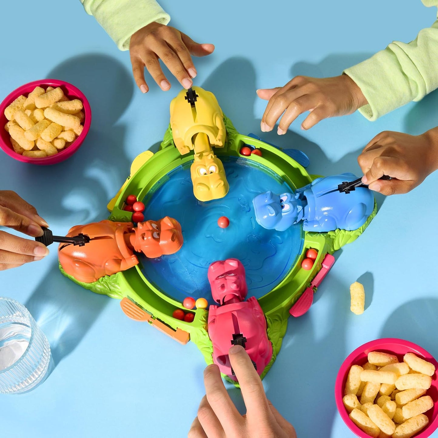 Hasbro Gaming Hungry Hungry Hippos Game for Preschoolers | Instant Marble Relaunch, Easy Set-Up & Storage| Ages 4 and Up | 2 to 4 Players | Kids Games