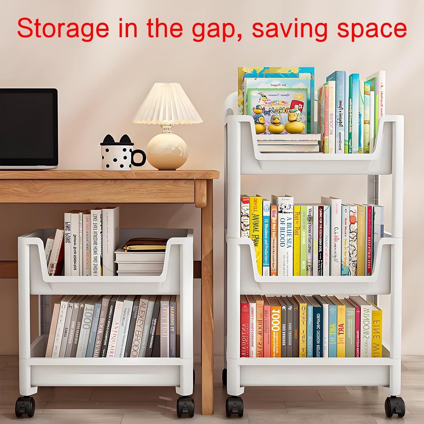 Display cabinet,rotating book shelf,unique bookshelf,horizontal bookshelf,corner bookshelf with storage,room decor,Suitable for living room, bedroom, study, living room corner, office French(42x28x72c