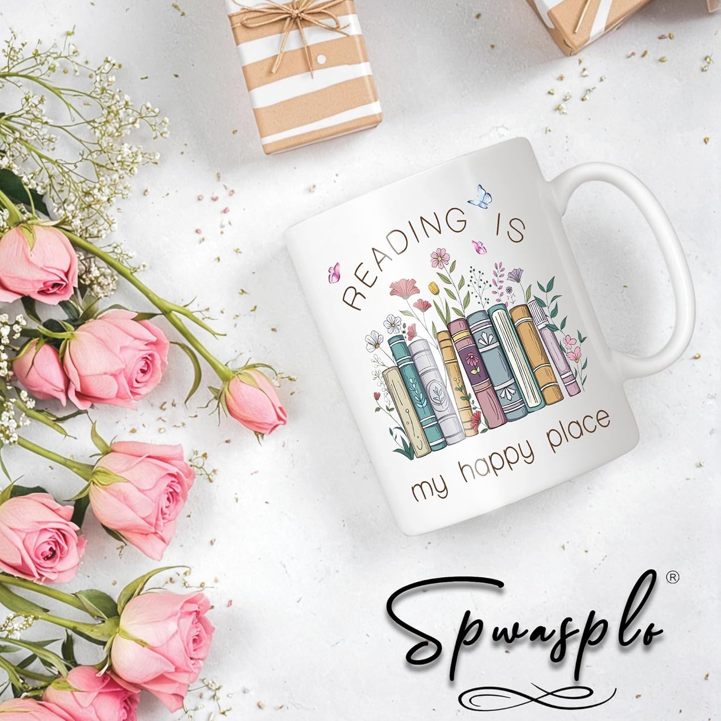 Book Lovers Gifts Mug 11oz - Reading/Bookworm/Book Club/Librarian Gifts for Women - Bookish/Library Decor - Gift for Writers/Teacher/Readers Cup