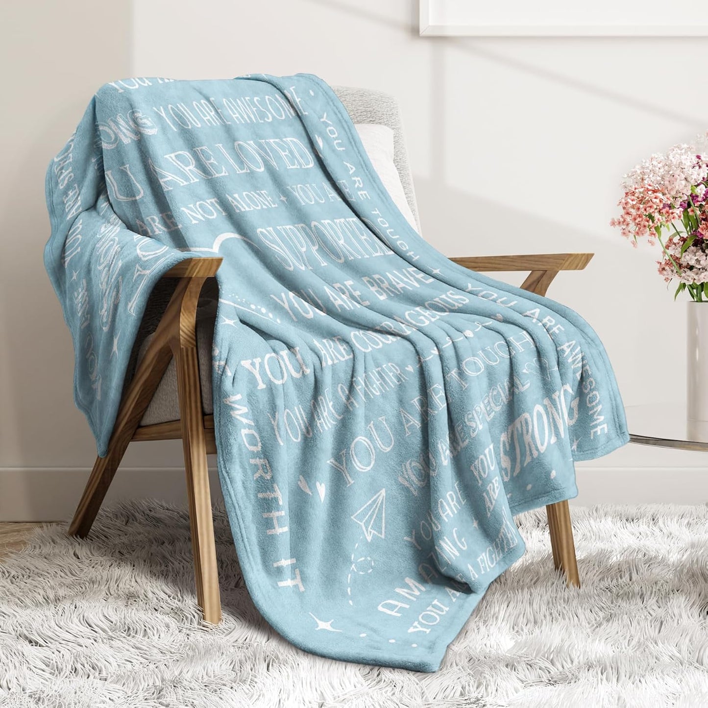 SteadStyle Gifts for Women, Sympathy Gifts for Her Him, Get Well Soon Blanket, Thinking of You Present, Inspirational Birthday Gift for Sister Friend Daughter Son Coworker Nurse, 60'' x 50''