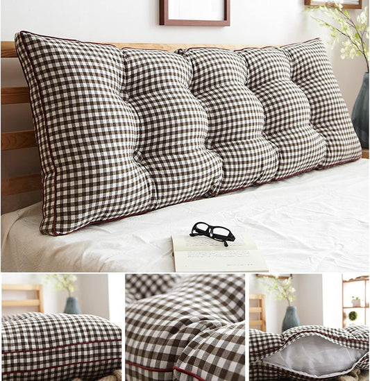 Large Bolster Headboard Pillow,Positioning Support Reading Backrest,Wedge Cushion for Day Bed Bunk Bed Sofa Bed Large Soft Bed (Color : D, Size : 120 * 20 * 50CM)