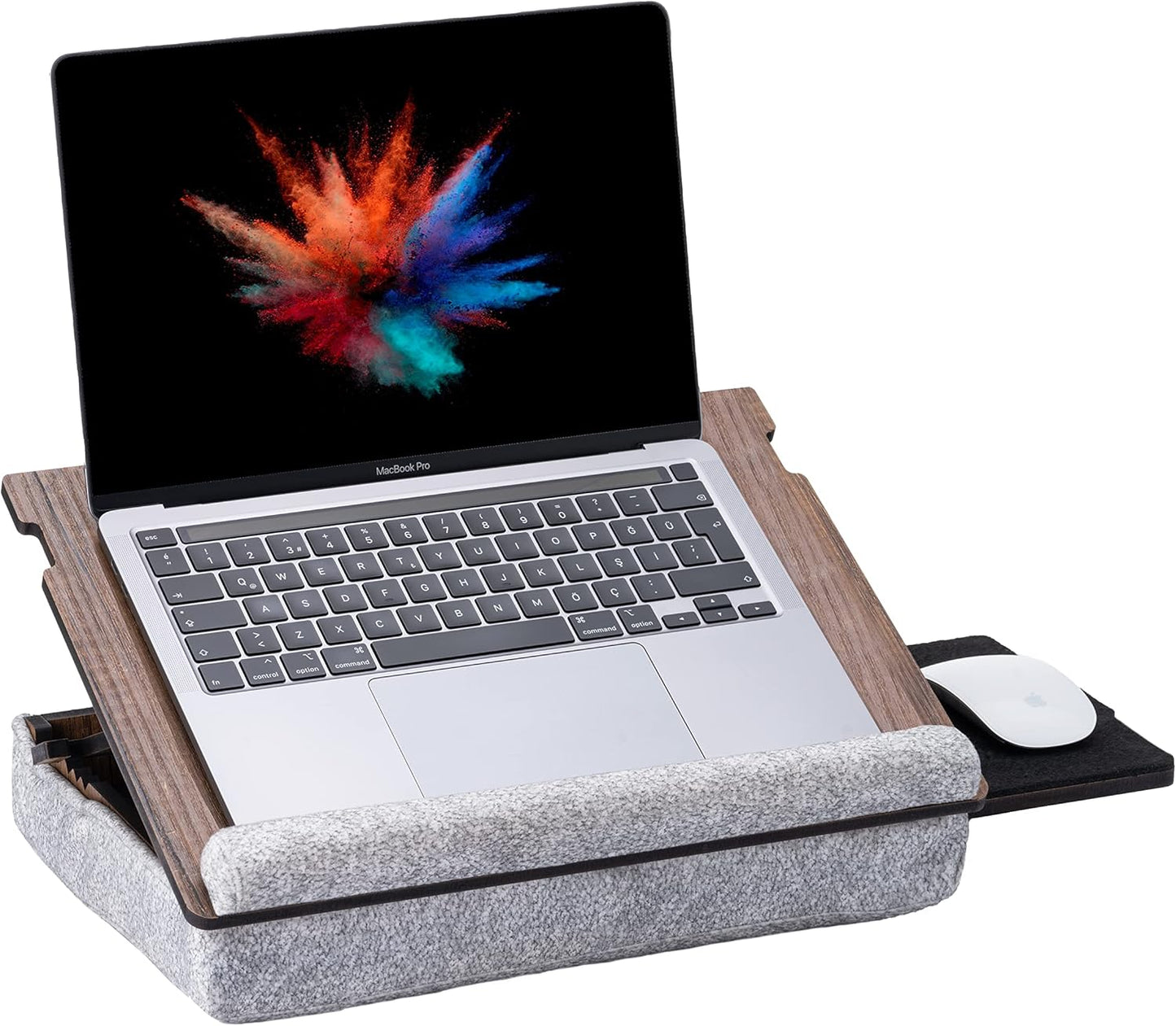 Lap Desk for Laptop - Laptop Tray with Cushion, Portable Lap Desk for Lap, Adjustable Lapdesk, Couch Lap top Table for Work, Ergonomic Lap top Stand for Bed