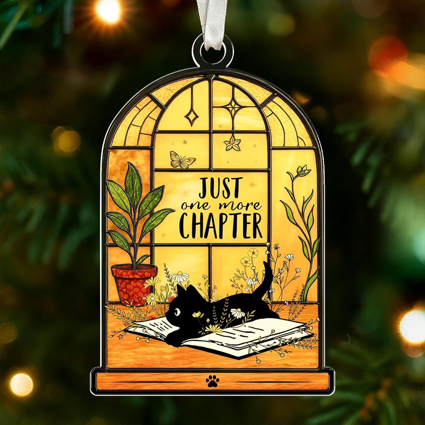 Book Ornament - Gifts For Book Lovers, Books Ornaments For Christmas Tree, Bookish Gift For Women, Gift For Readers book Lovers Women, Books Club Ornaments, Ideas Gifts For Readers, Bookworm's Present