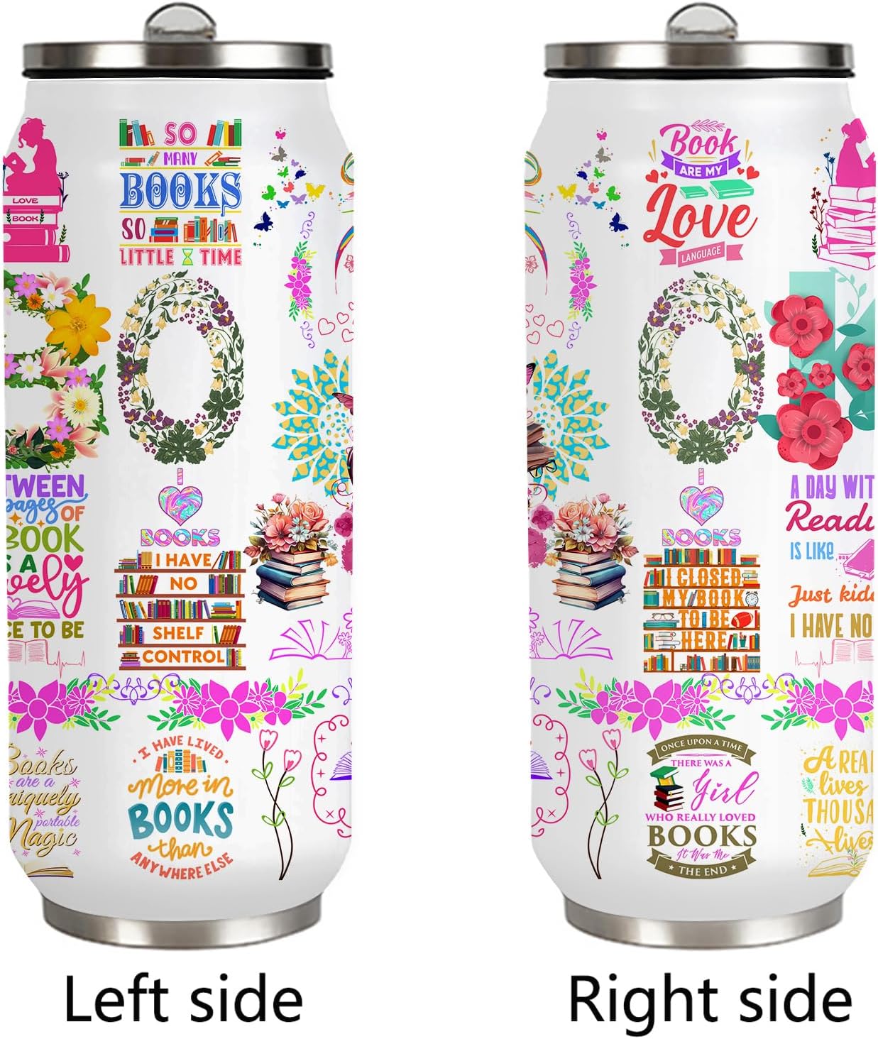 Book Lovers Gifts Stainless Steel Tumbler,Bookish Gifts Coffee Mug with Lid,Bookworm Tumbler,Book Accessories Librarian Gift for Women Girls Daughter 17 Oz