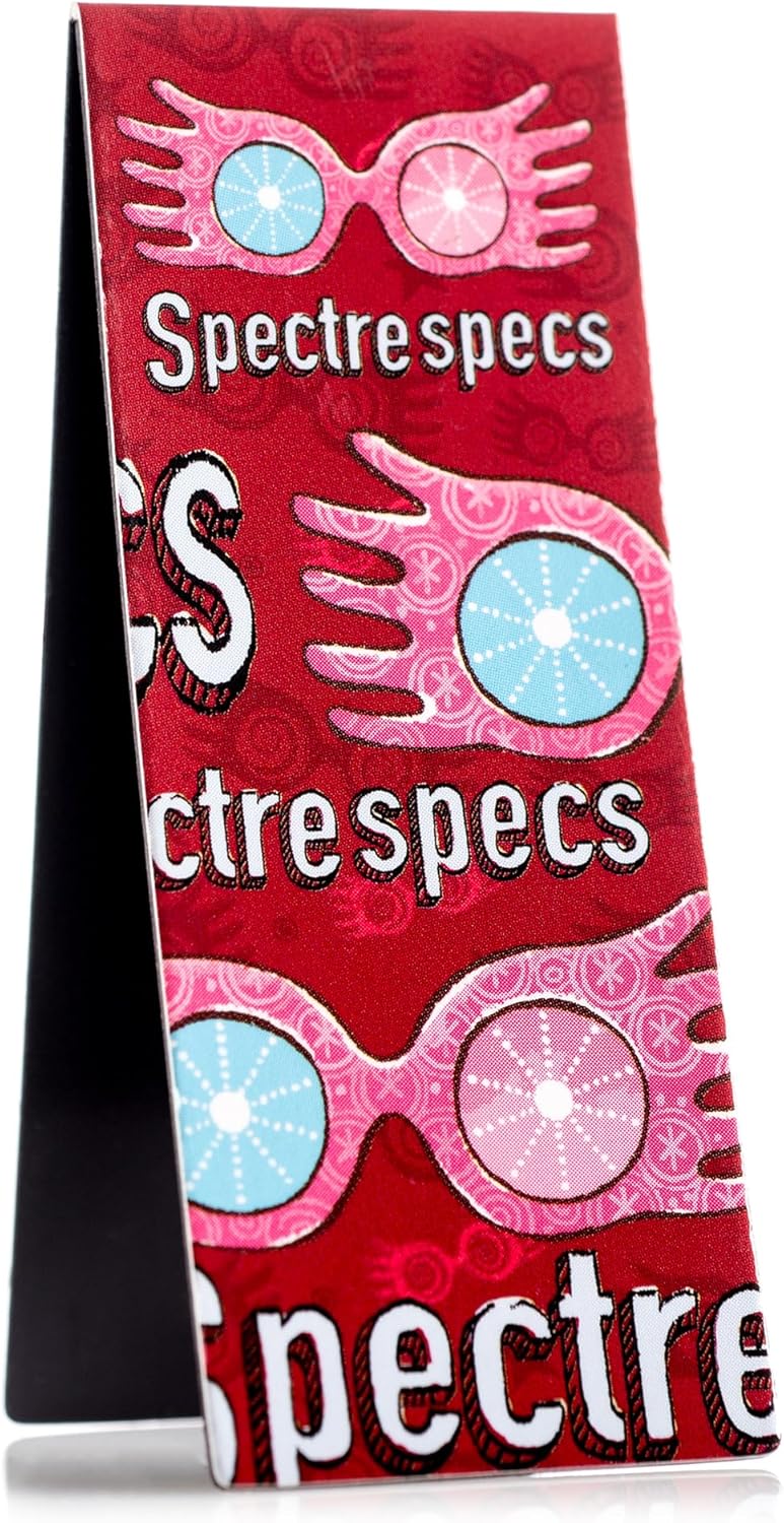 Conquest Journals Harry Potter The Quibbler Magnetic Bookmarks, Set of 4 Page Clips, Sturdy Cardstock Book Markers with Strong Magnets, 1'' x 2.5'', Officially Licensed