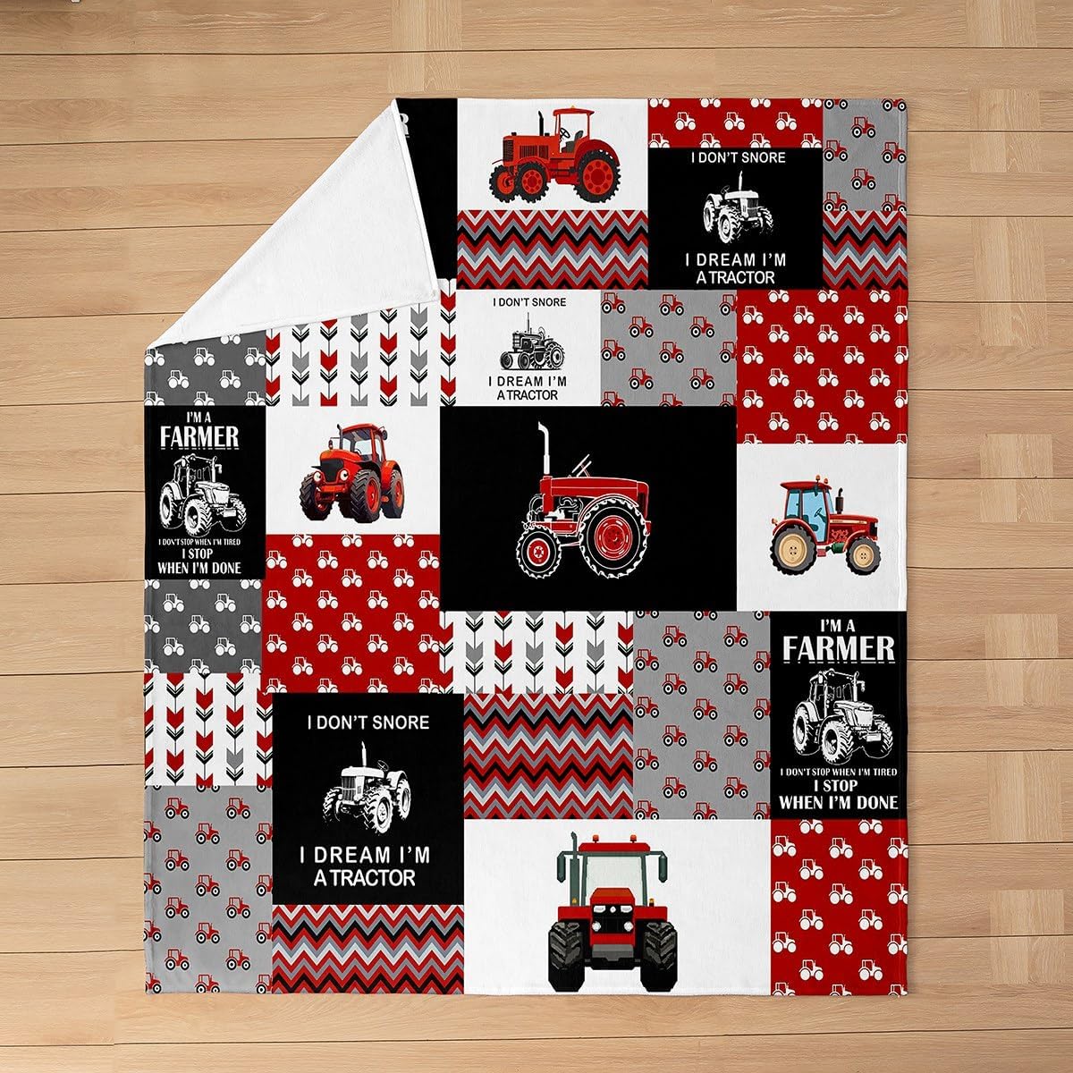 Boys Cartoon Car Flannel Fleece Throw Blanket Kids,Construction Fuzzy Blanket for Girls Women Men,Equipment Trucks Excavator Tractor Red All Season Bed Blanket Plush Blanket Room Decor 40"x50"