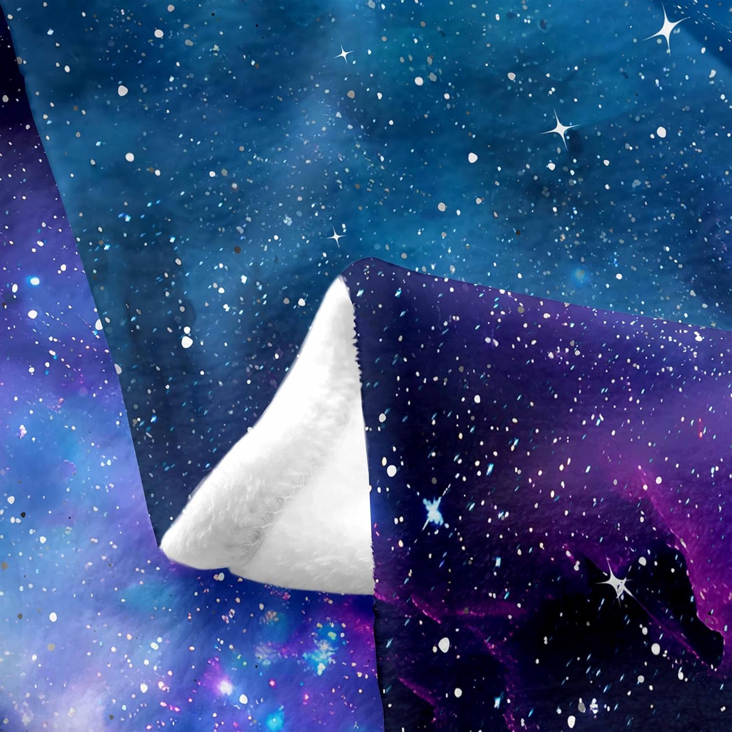 Galaxy Series Throw Blanket for Kids Boys Girls,Blue/Purple Out Space Nebula Fleece Blanket Lightweight,Universe Starry Sky Fuzzy Blanket Queen,Mystic Stars Space Flannel Blanket Bedroom Decor