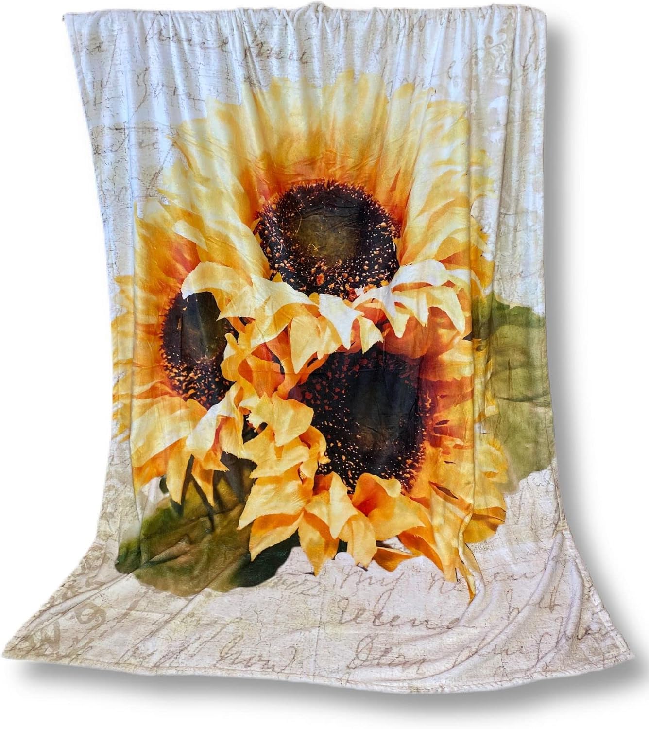 Sunflower Blanket - Soft Throw Blankets - Fleece Plush Sun Flower Blankets for Women - Blanket Throw - Hospice Bedding